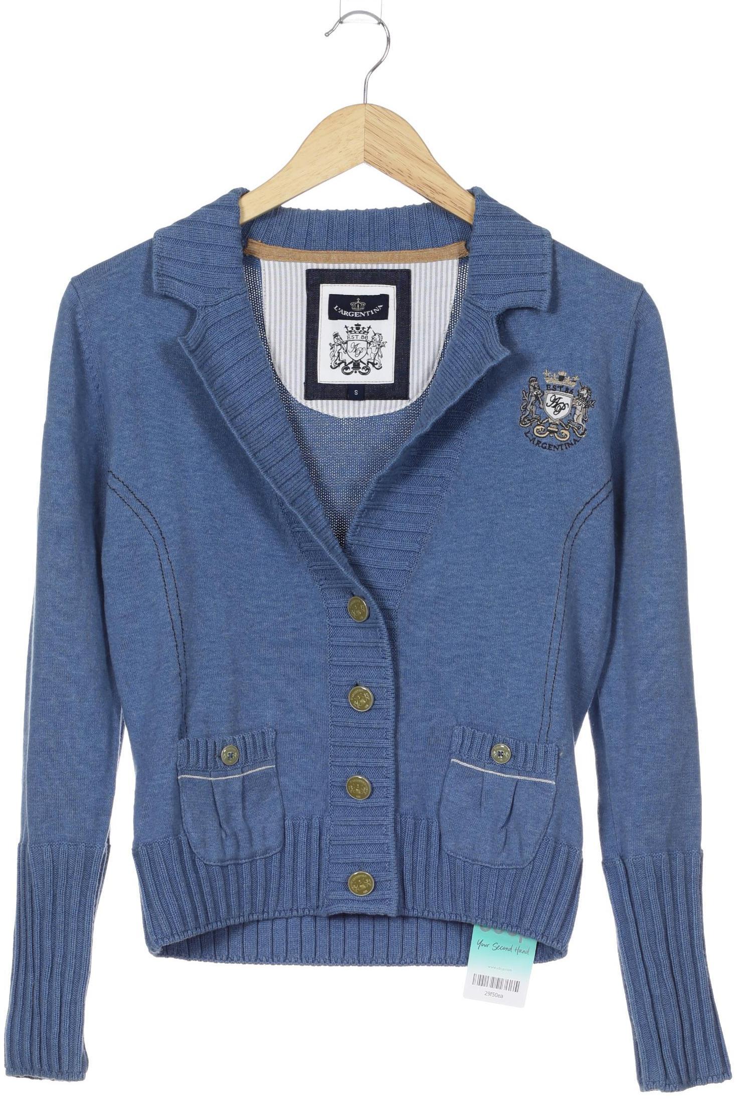

L Argentina Damen Strickjacke, blau, Gr.