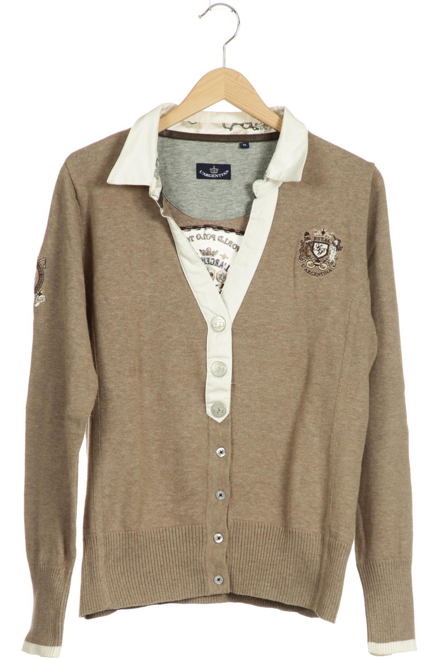 

L Argentina Damen Strickjacke, beige, Gr.