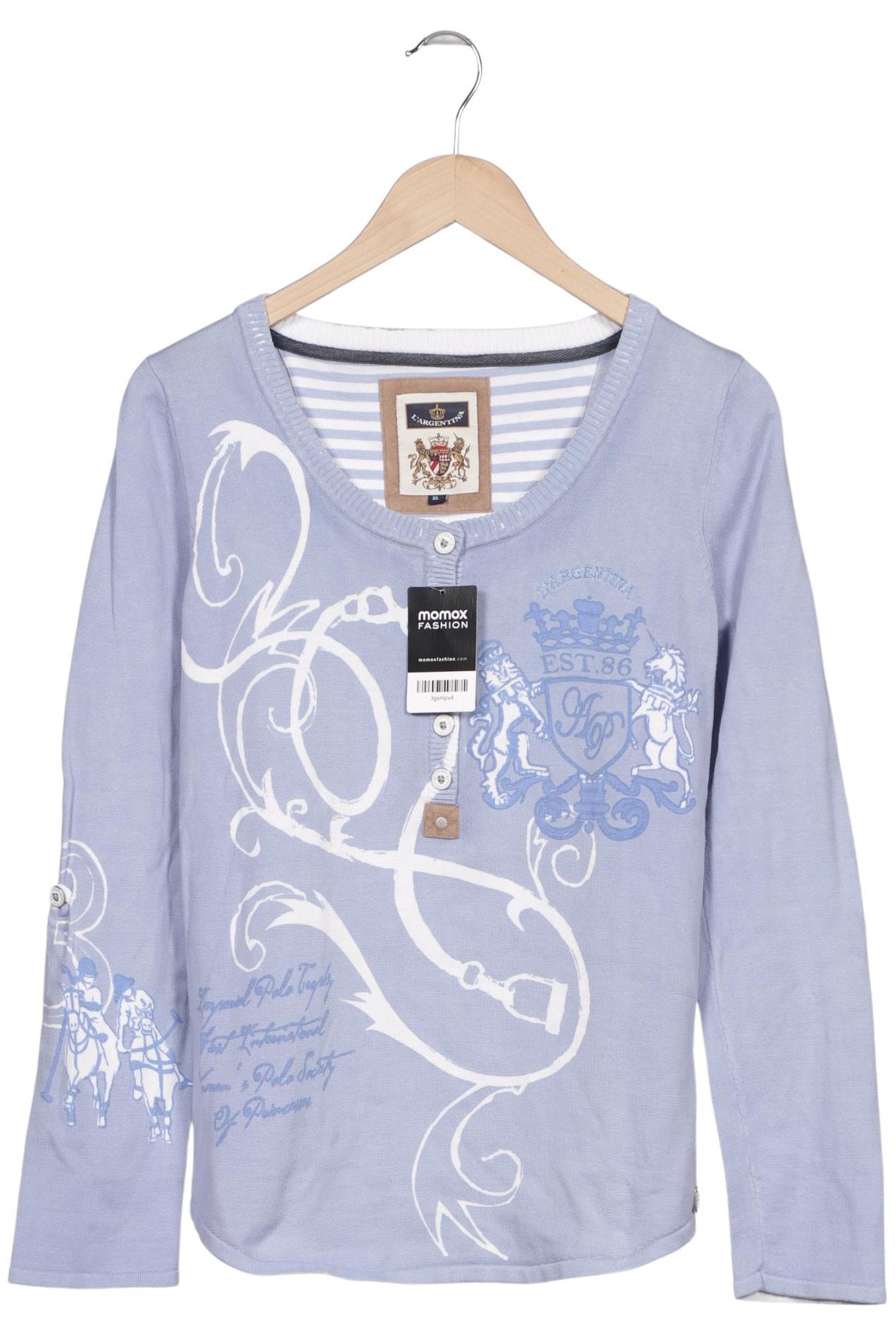 

L Argentina Damen Langarmshirt, blau, Gr. 44