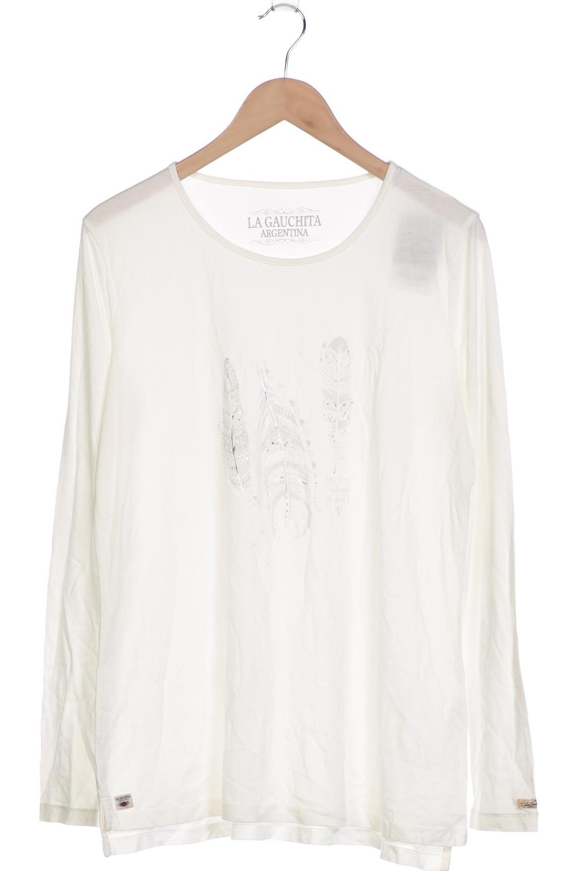 

L Argentina Damen Langarmshirt, cremeweiß, Gr. 46