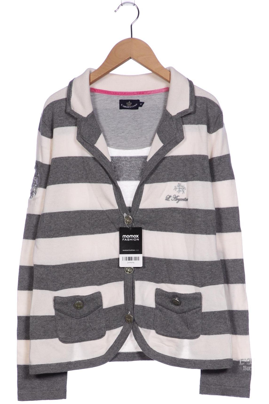 

L Argentina Damen Strickjacke, grau, Gr. 44