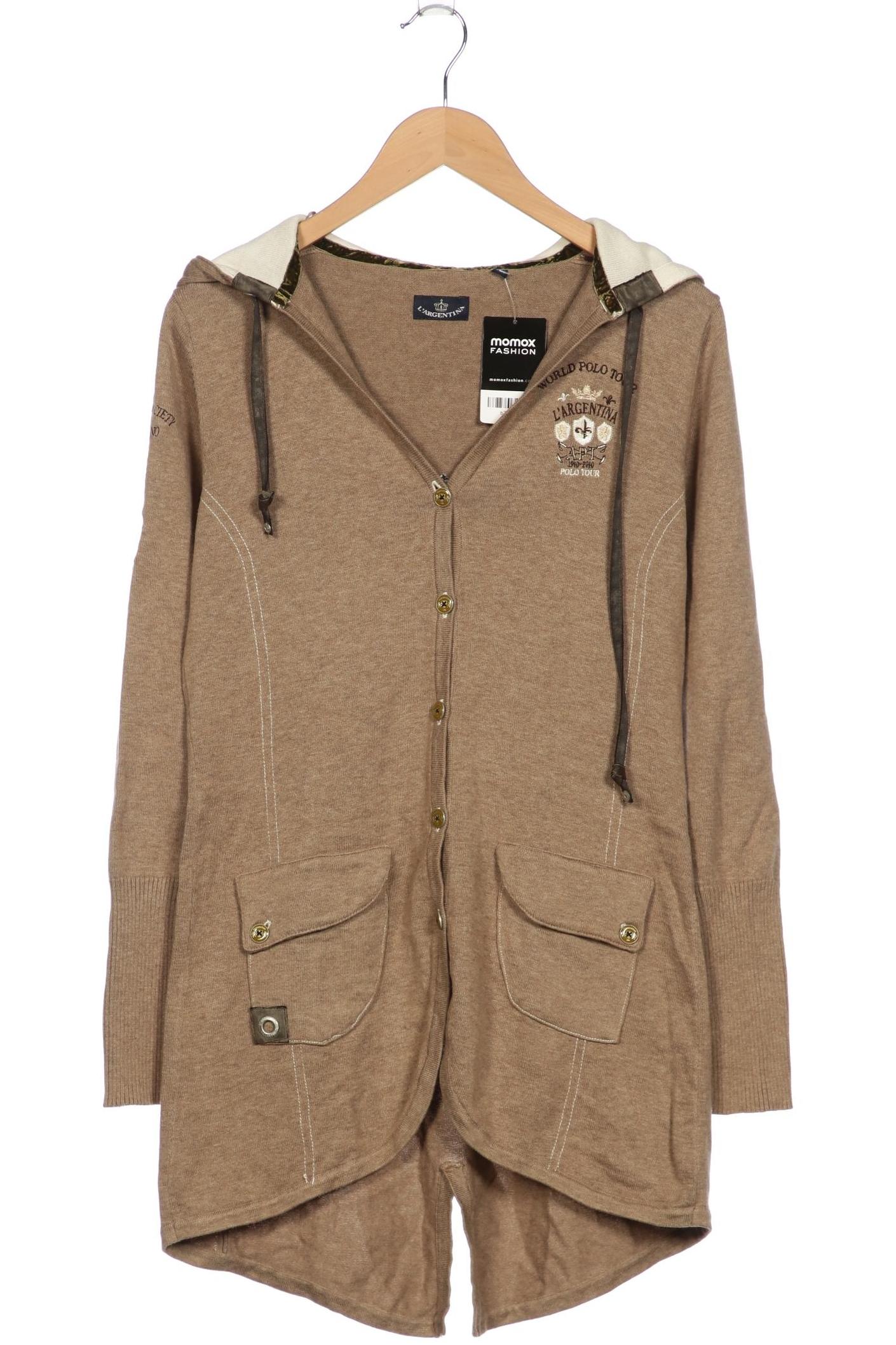 

L Argentina Damen Strickjacke, braun, Gr. 42