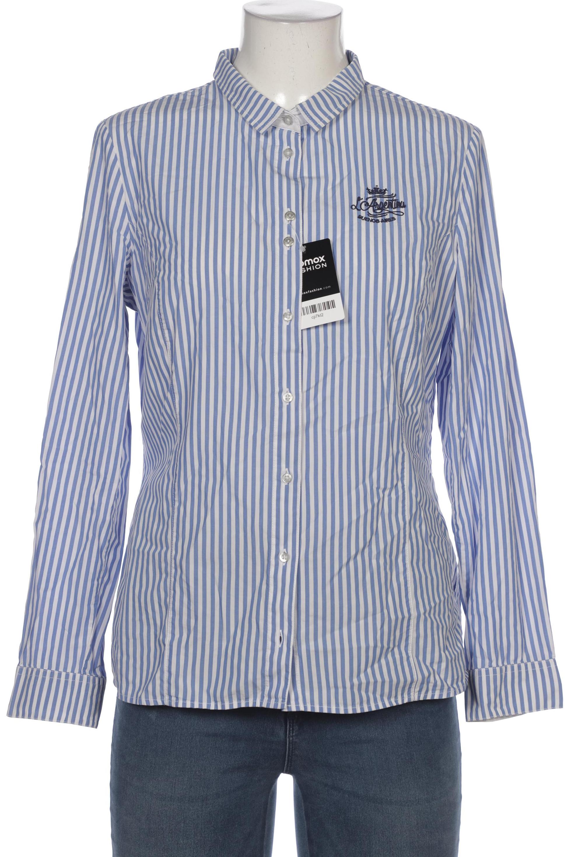 

L Argentina Damen Bluse, blau, Gr. 40