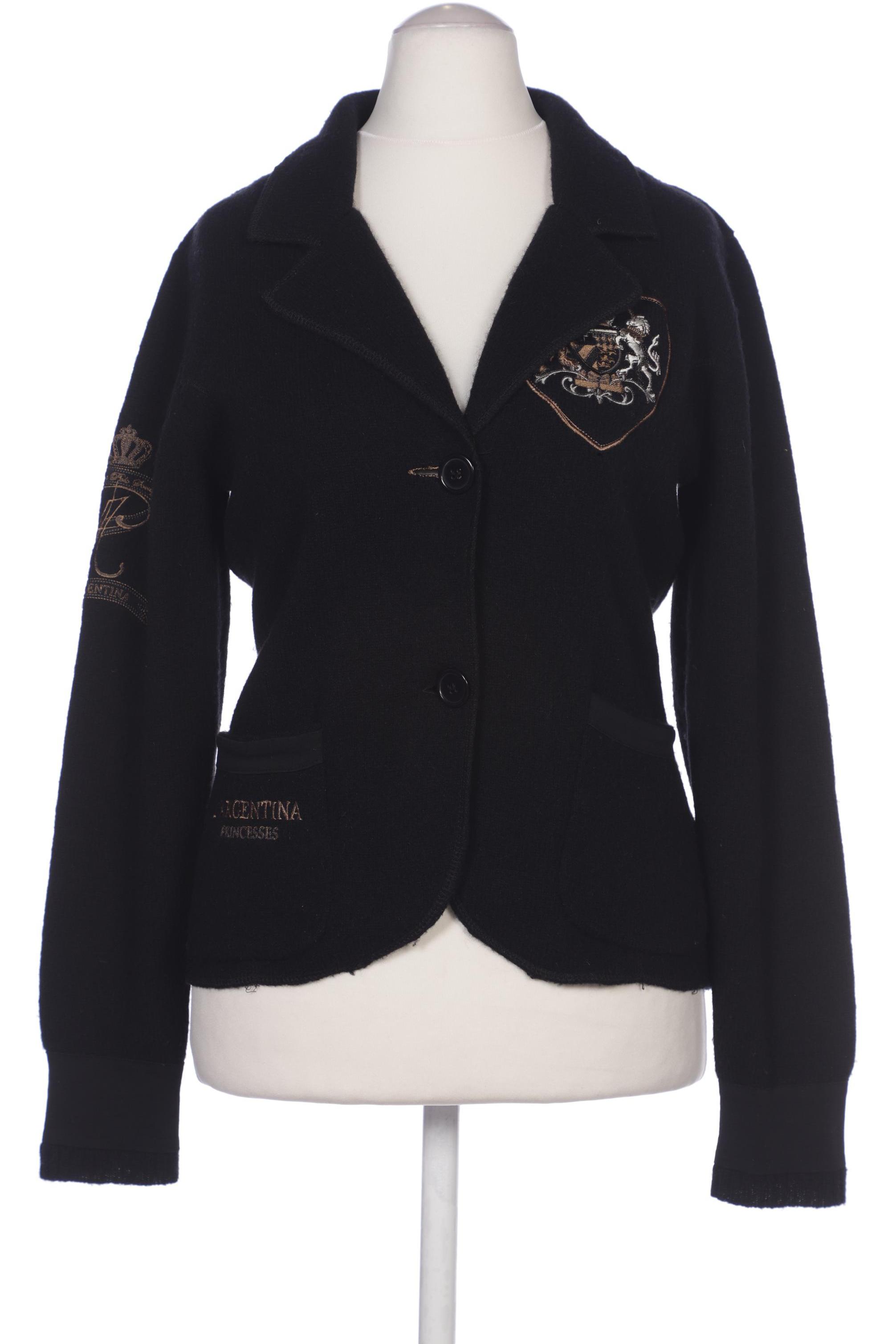 

L Argentina Damen Blazer, schwarz, Gr. 38