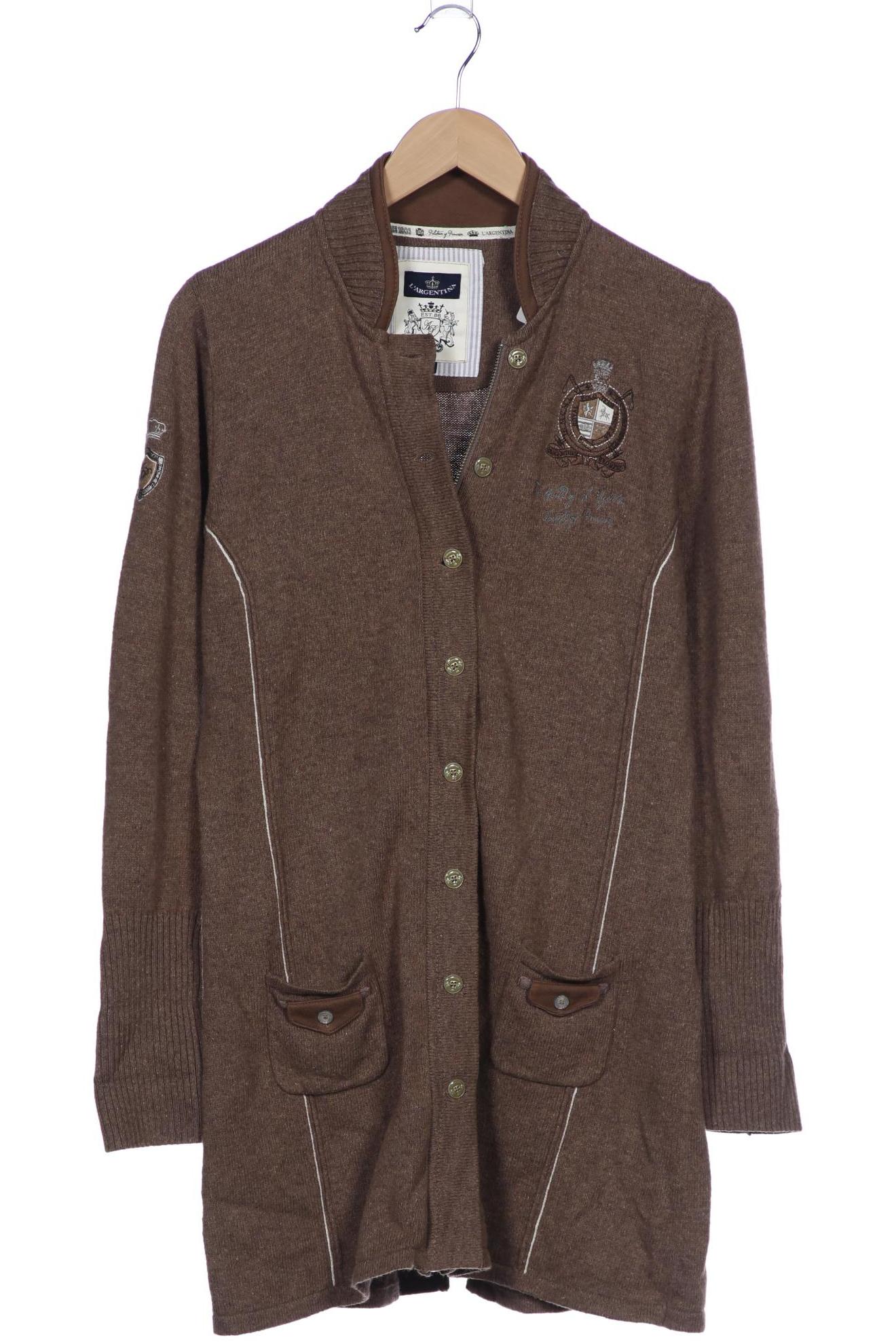 

L Argentina Damen Strickjacke, braun, Gr. 42