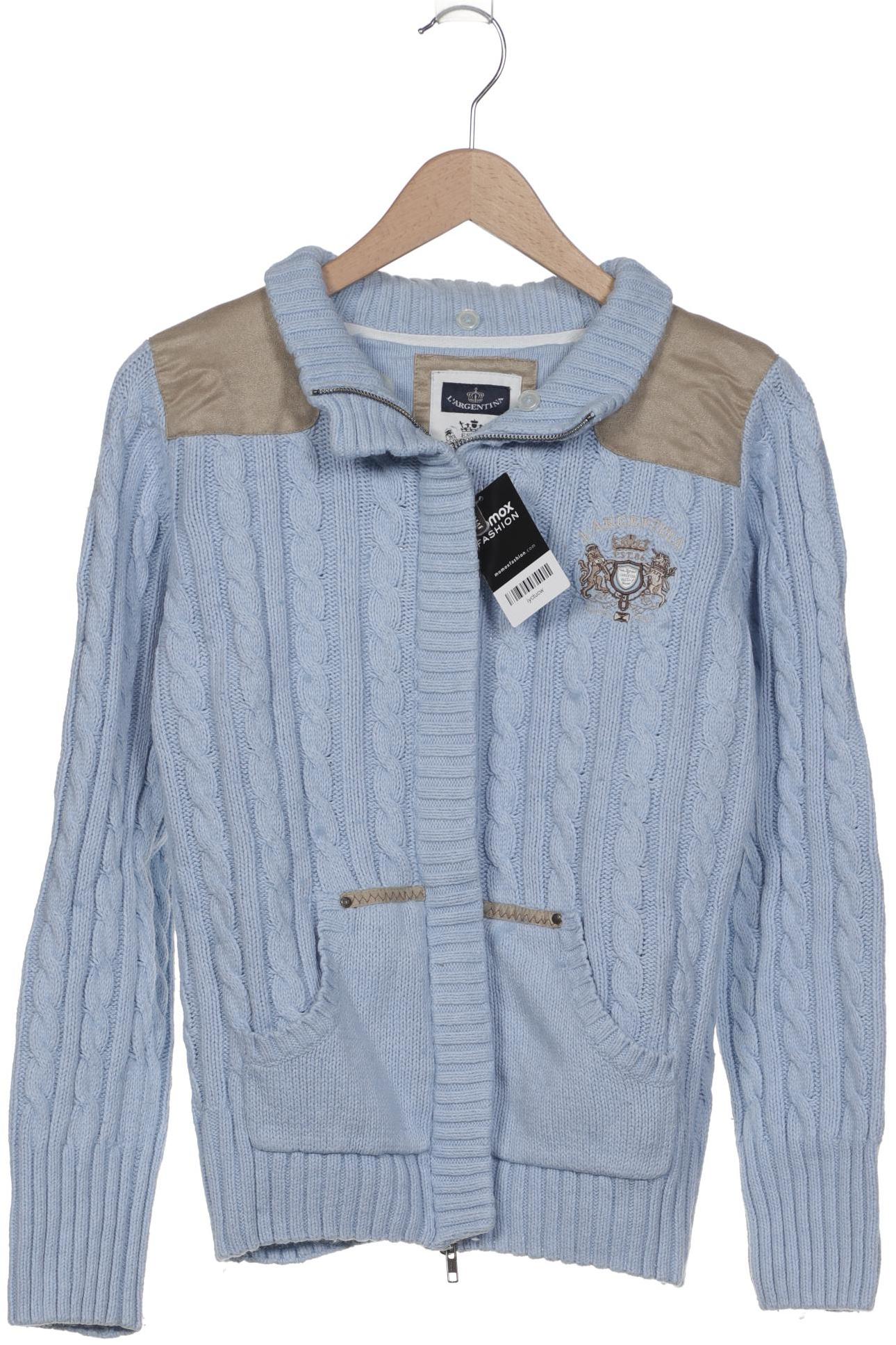 

L Argentina Damen Strickjacke, hellblau, Gr. 44