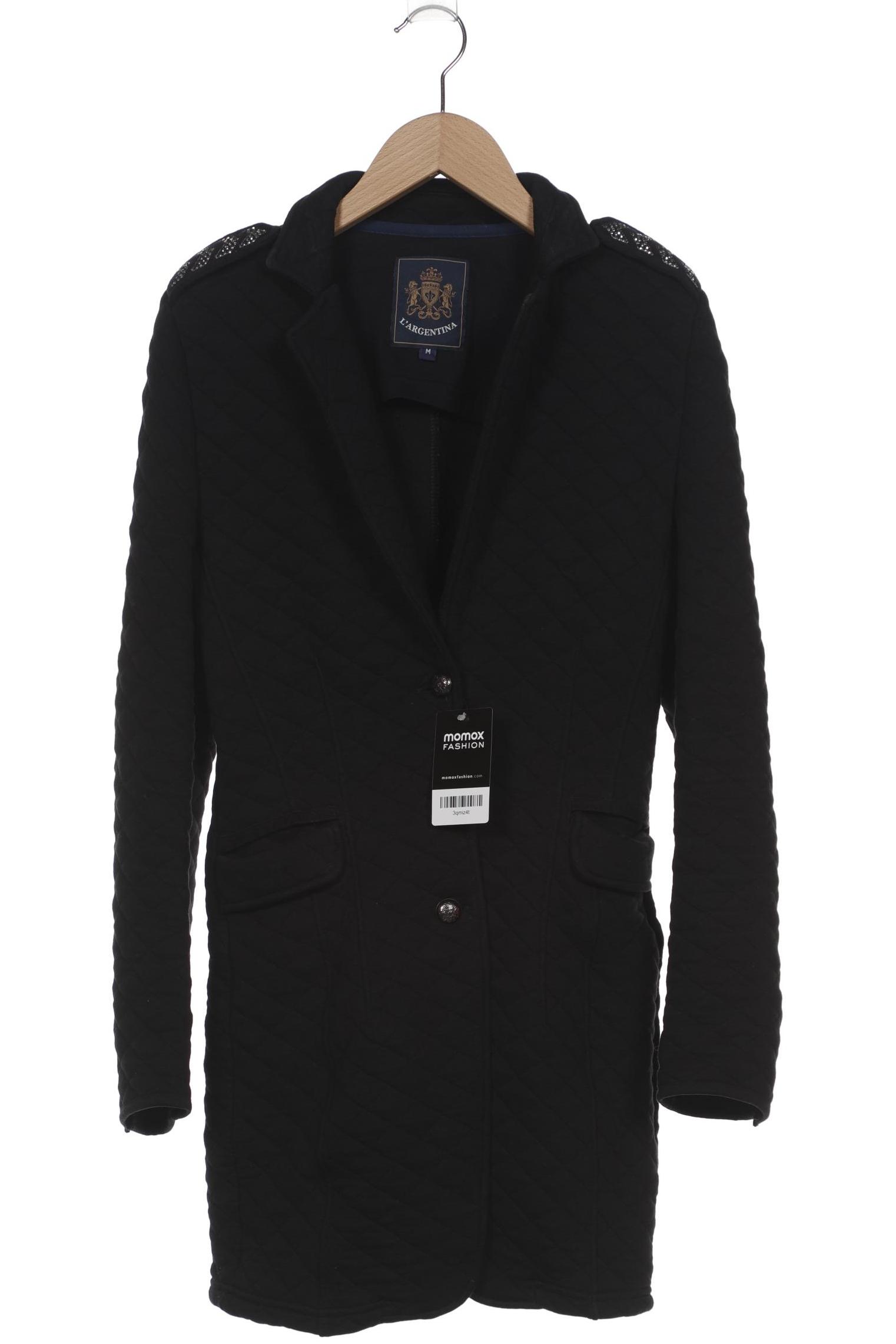 

L Argentina Damen Mantel, schwarz, Gr. 38