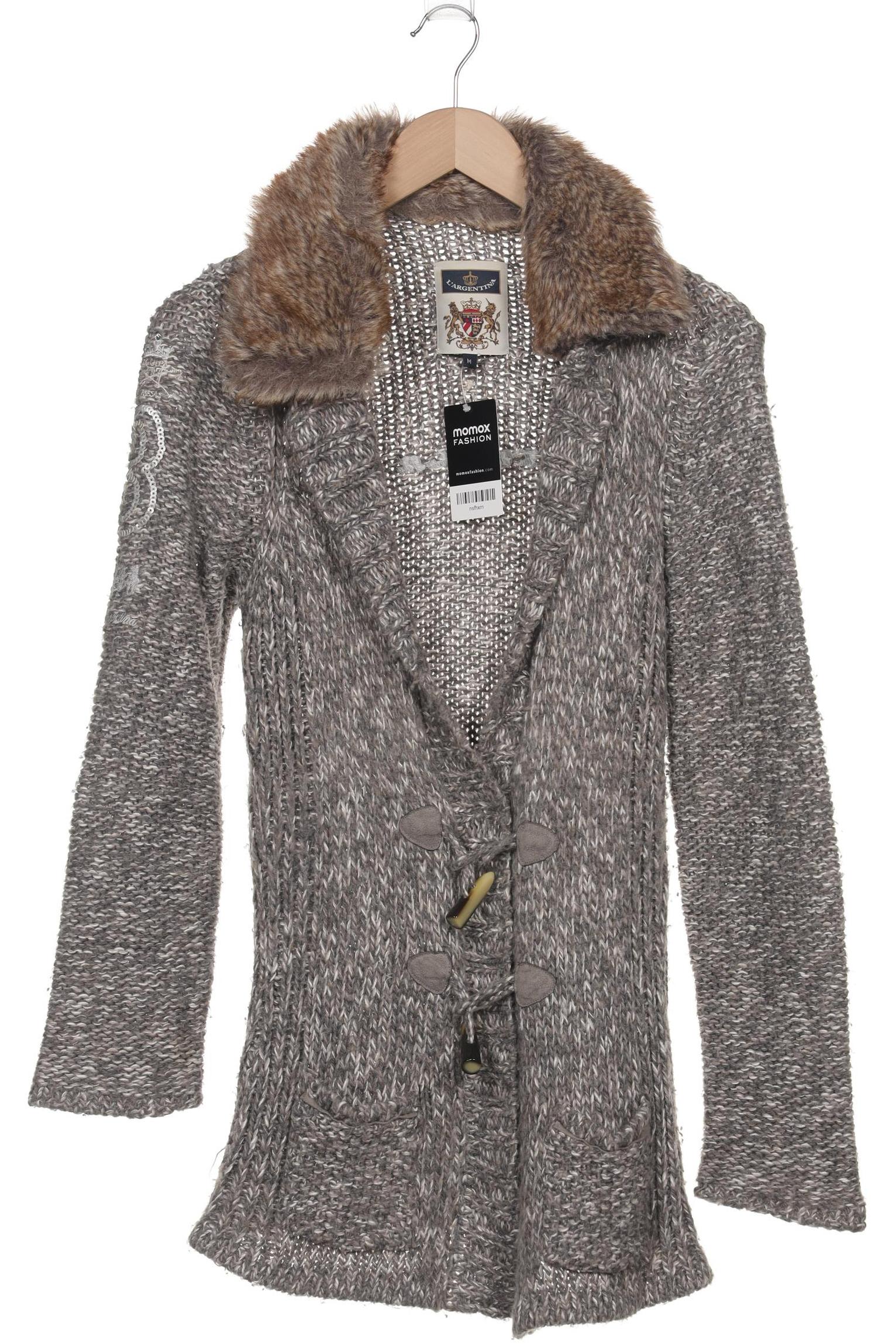 

L Argentina Damen Strickjacke, grau, Gr. 38
