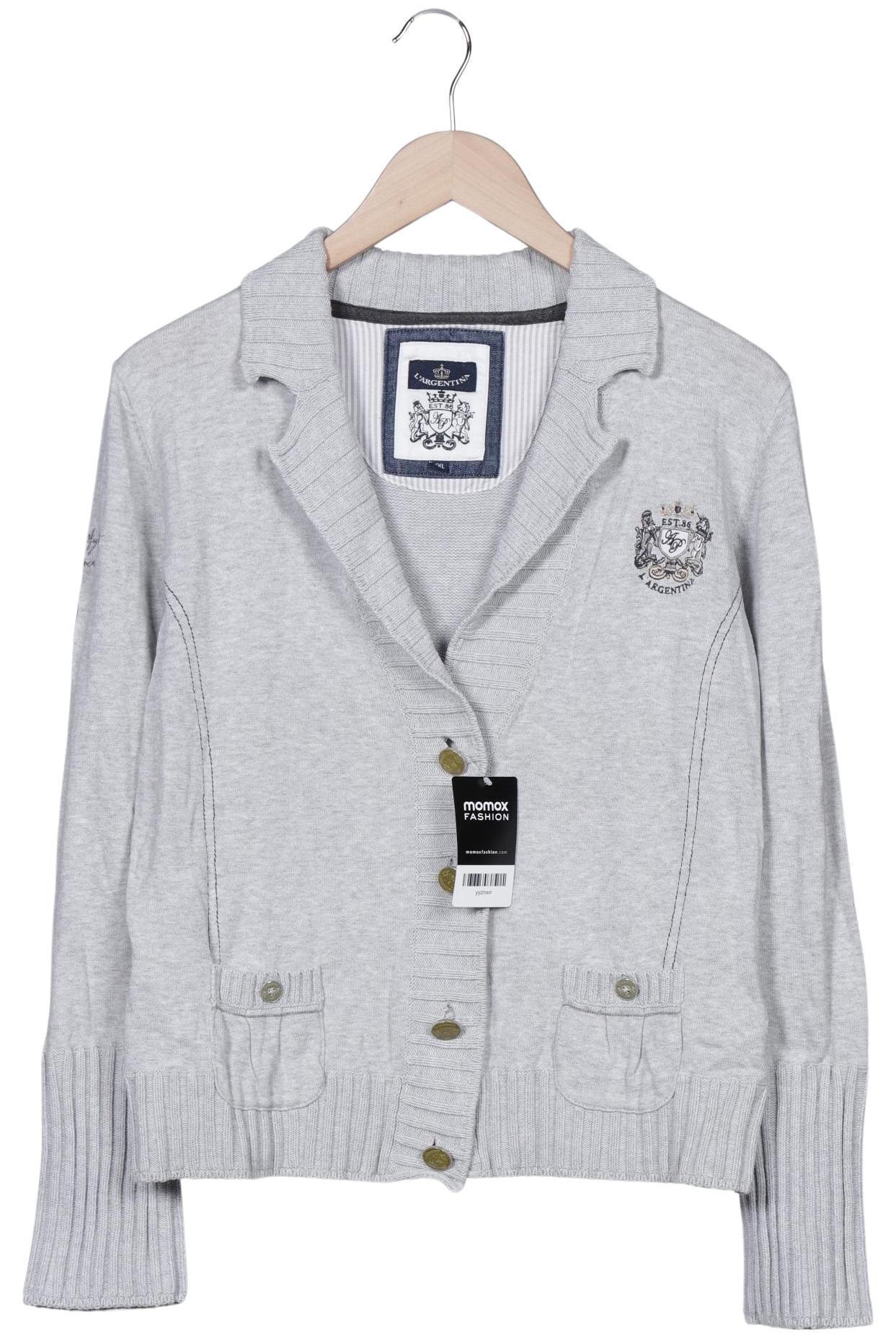 

L Argentina Damen Strickjacke, grau, Gr. 46