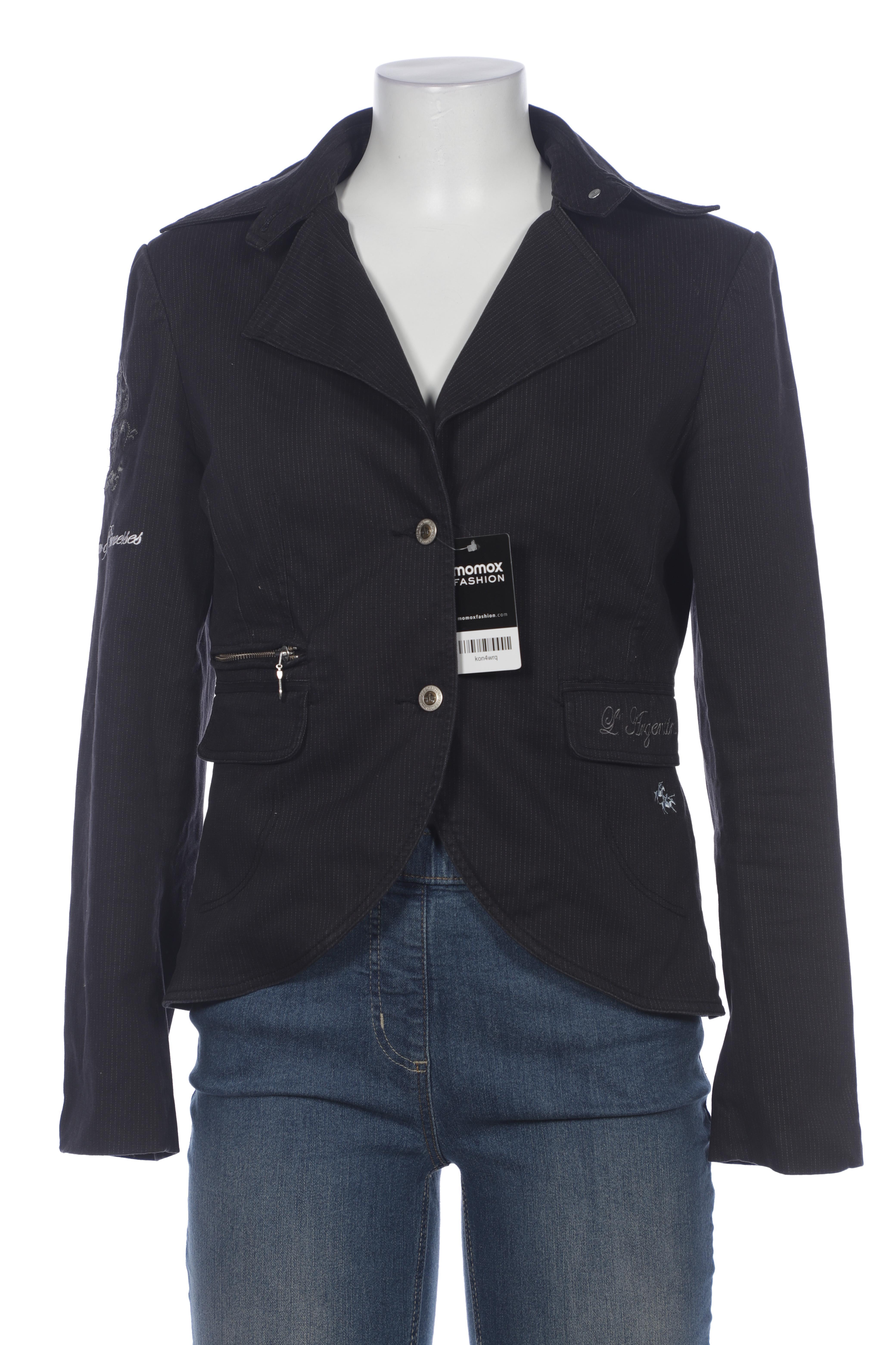 

L Argentina Damen Blazer, schwarz, Gr. 38