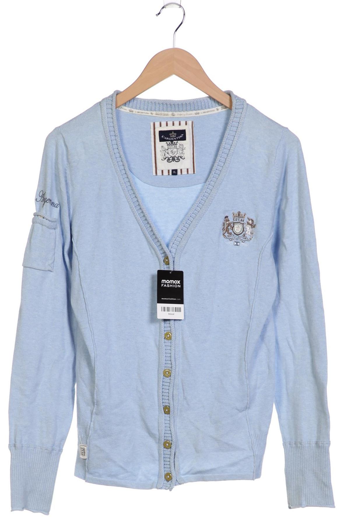 

L Argentina Damen Strickjacke, hellblau, Gr. 44