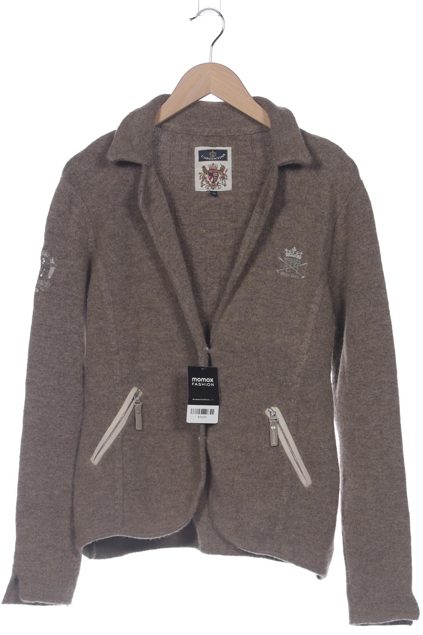 

L Argentina Damen Strickjacke, braun, Gr. 46