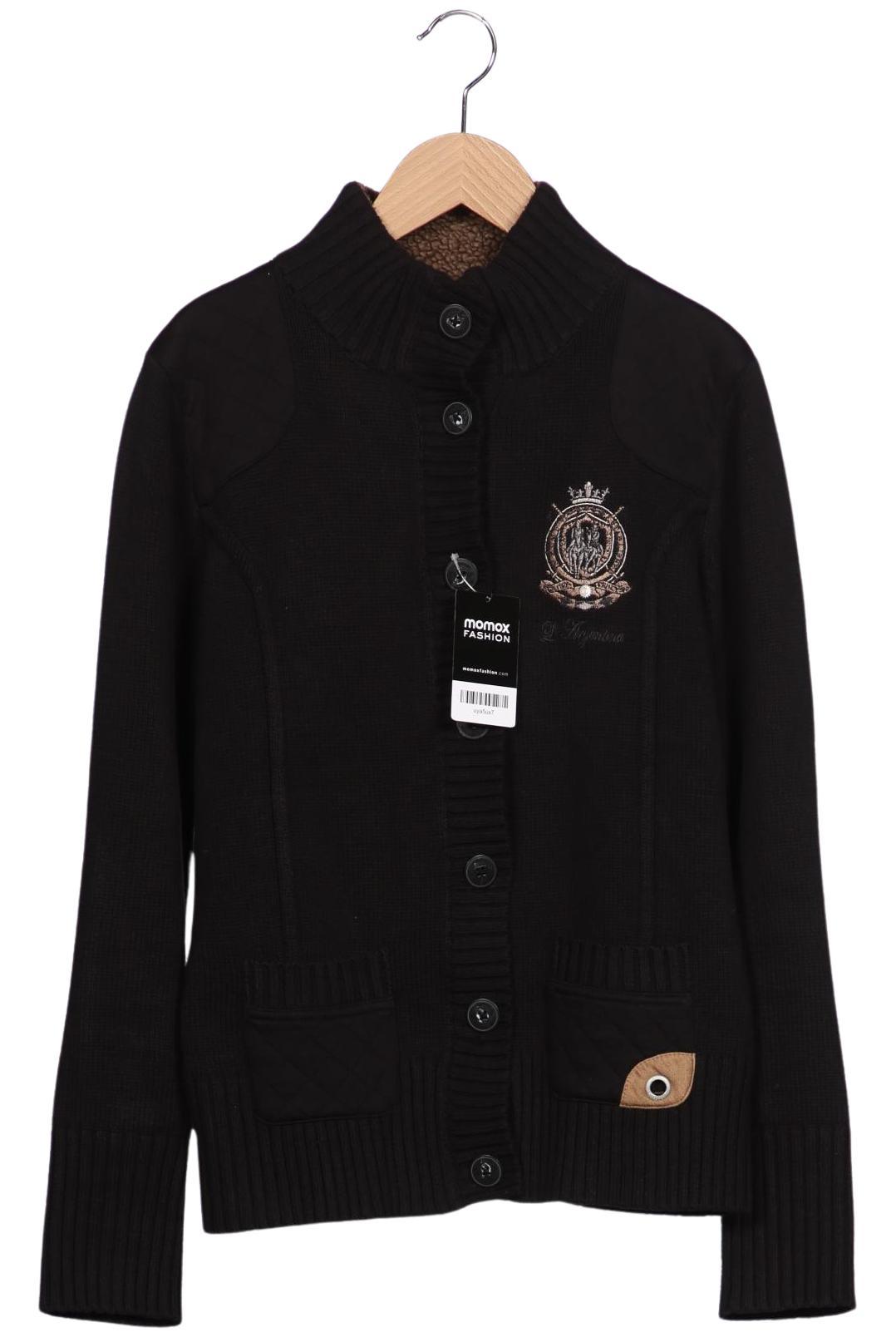 

L Argentina Damen Strickjacke, schwarz, Gr. 42