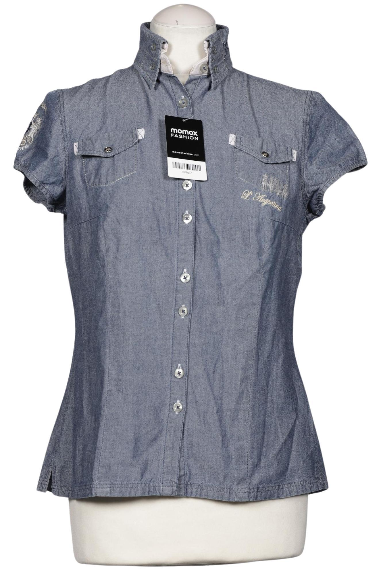 

L Argentina Damen Bluse, blau, Gr. 38