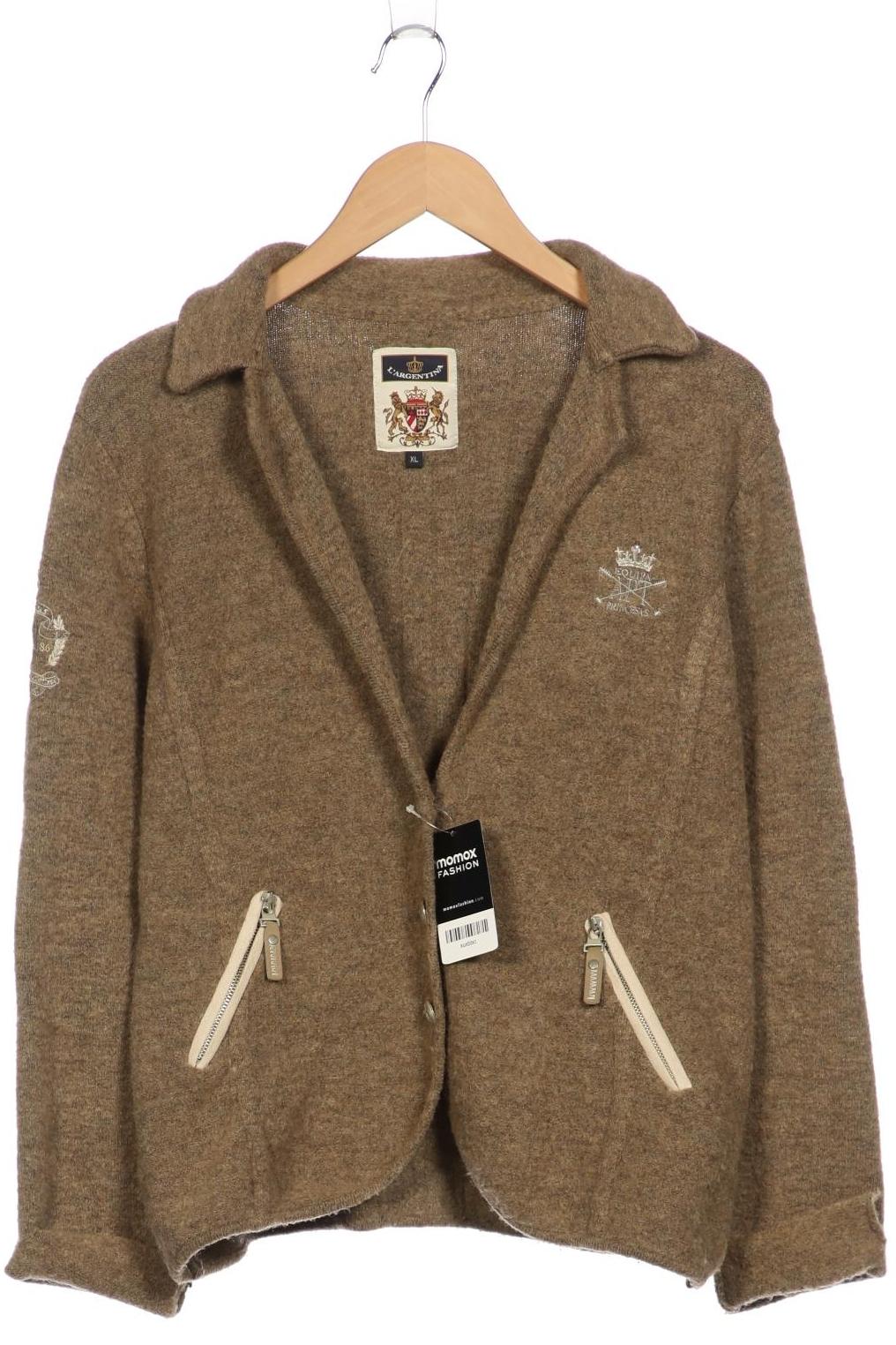 

L Argentina Damen Strickjacke, braun, Gr. 44