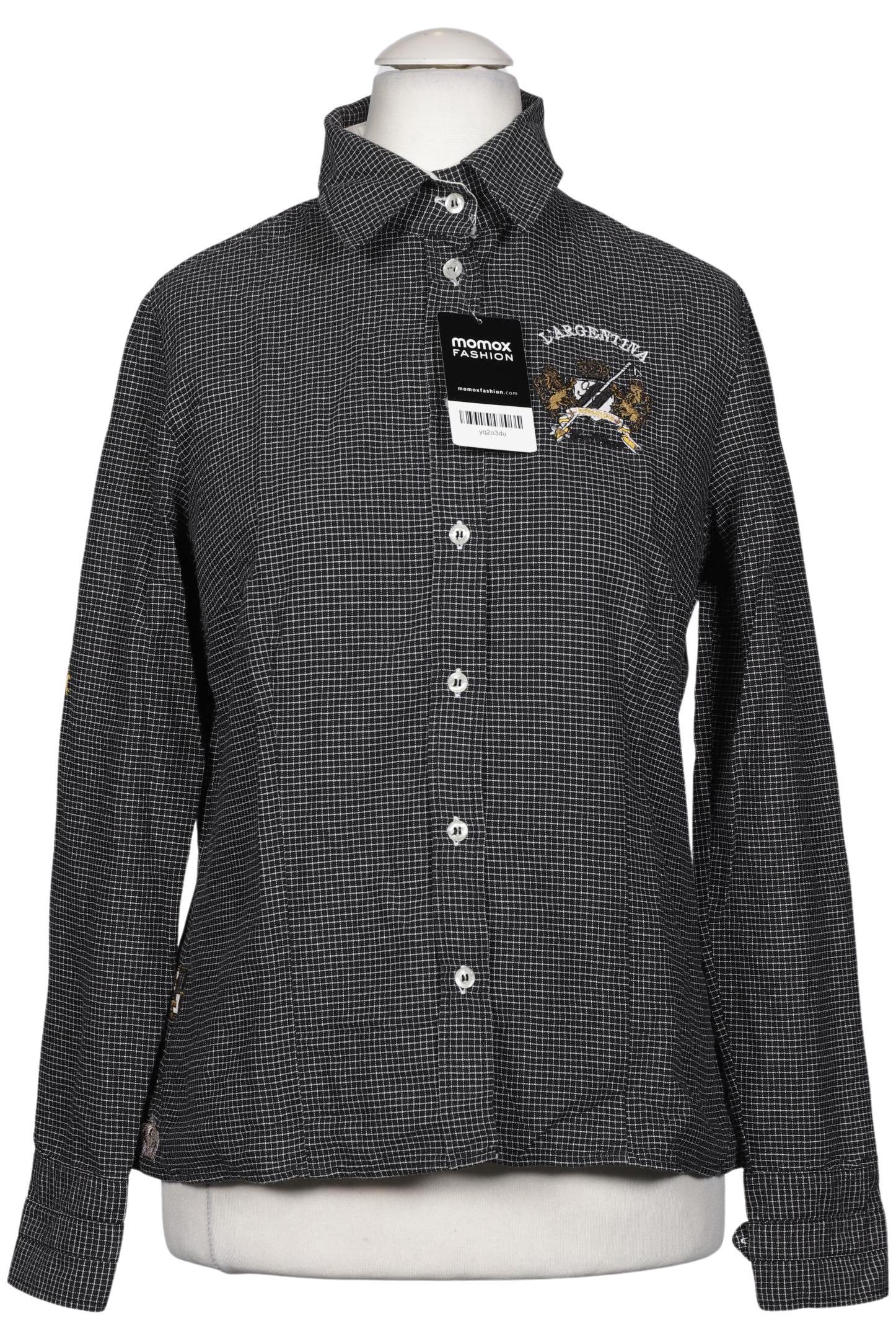 

L Argentina Damen Bluse, schwarz, Gr. 40
