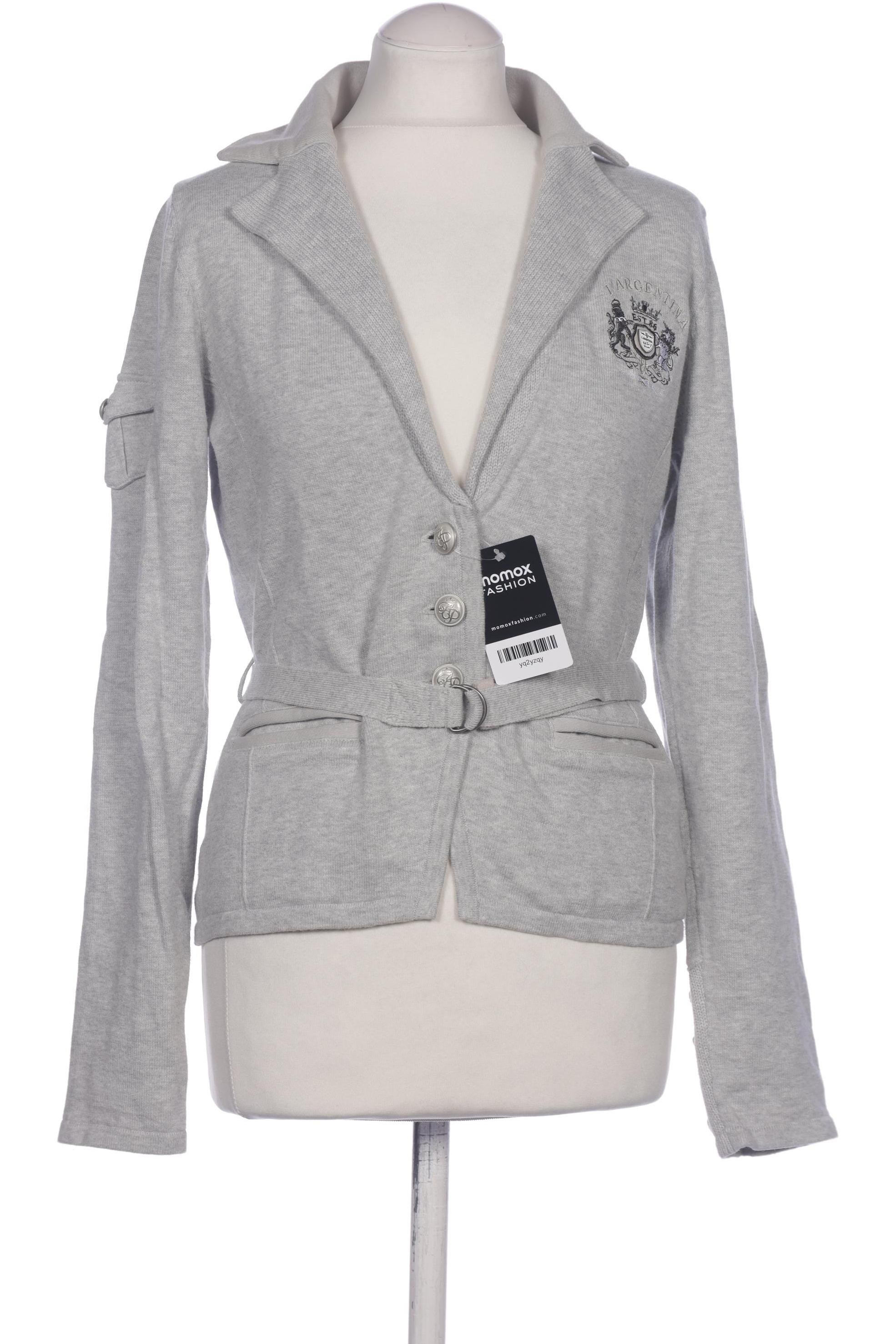 

L Argentina Damen Strickjacke, grau, Gr. 38