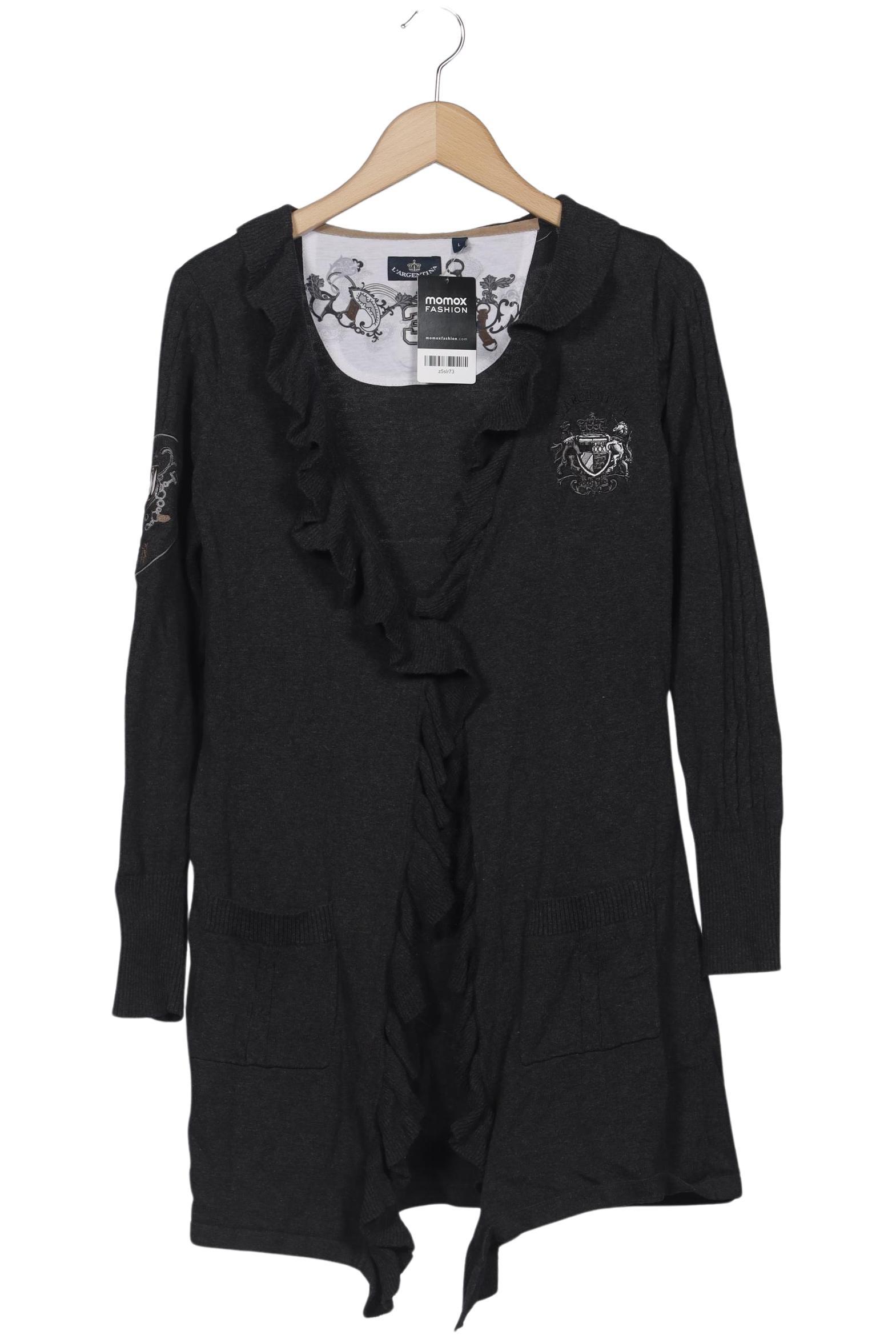 

L Argentina Damen Strickjacke, grau, Gr. 42