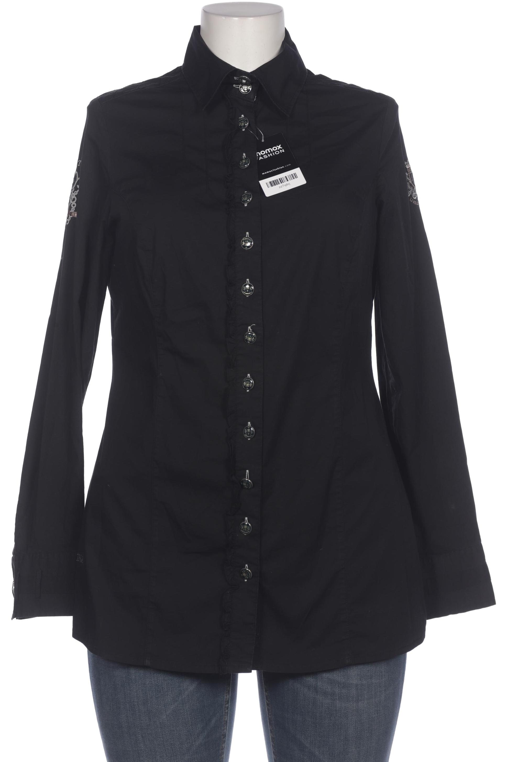 

L Argentina Damen Bluse, schwarz, Gr. 42