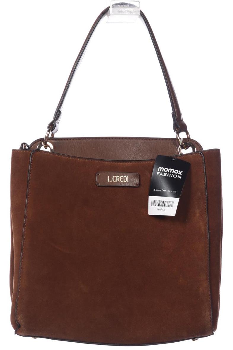 

L.credi Damen Handtasche, braun, Gr.