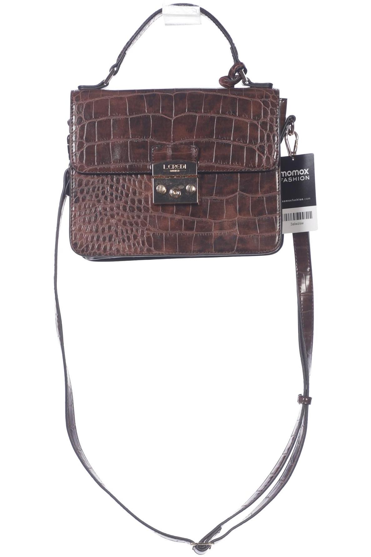 

L.credi Damen Handtasche, braun, Gr.