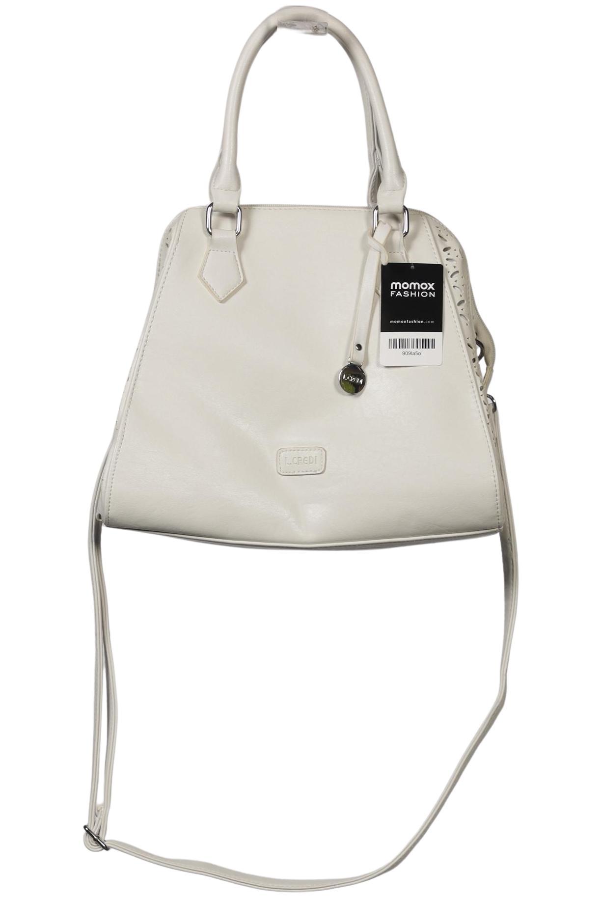 

L.credi Damen Handtasche, cremeweiß, Gr.