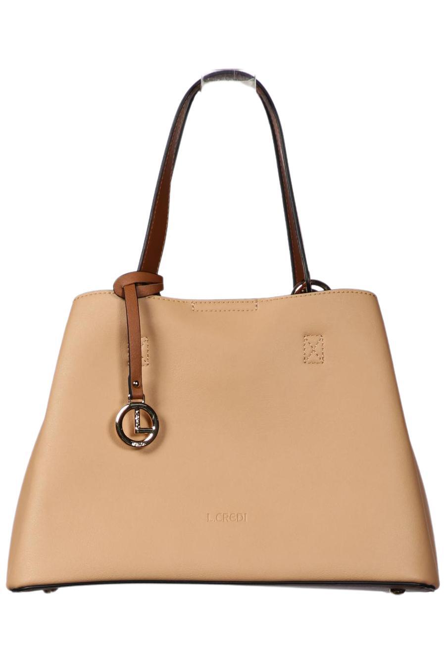 

L.credi Damen Handtasche, beige, Gr.