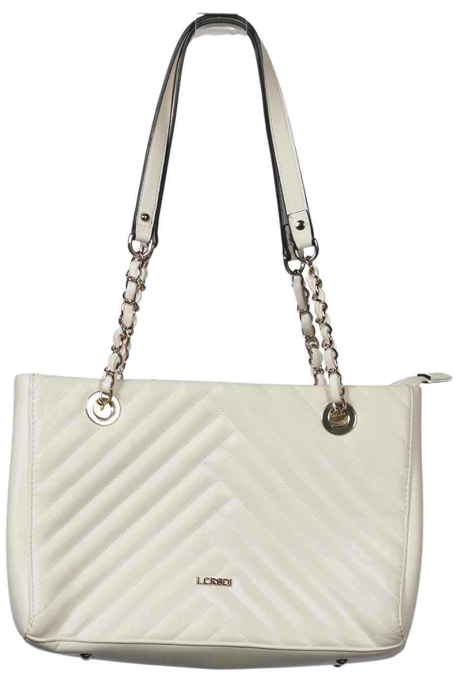 

L.credi Damen Handtasche, cremeweiß, Gr.