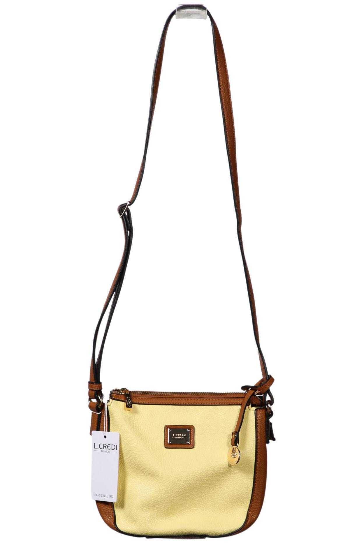 

L.credi Damen Handtasche, gelb, Gr.