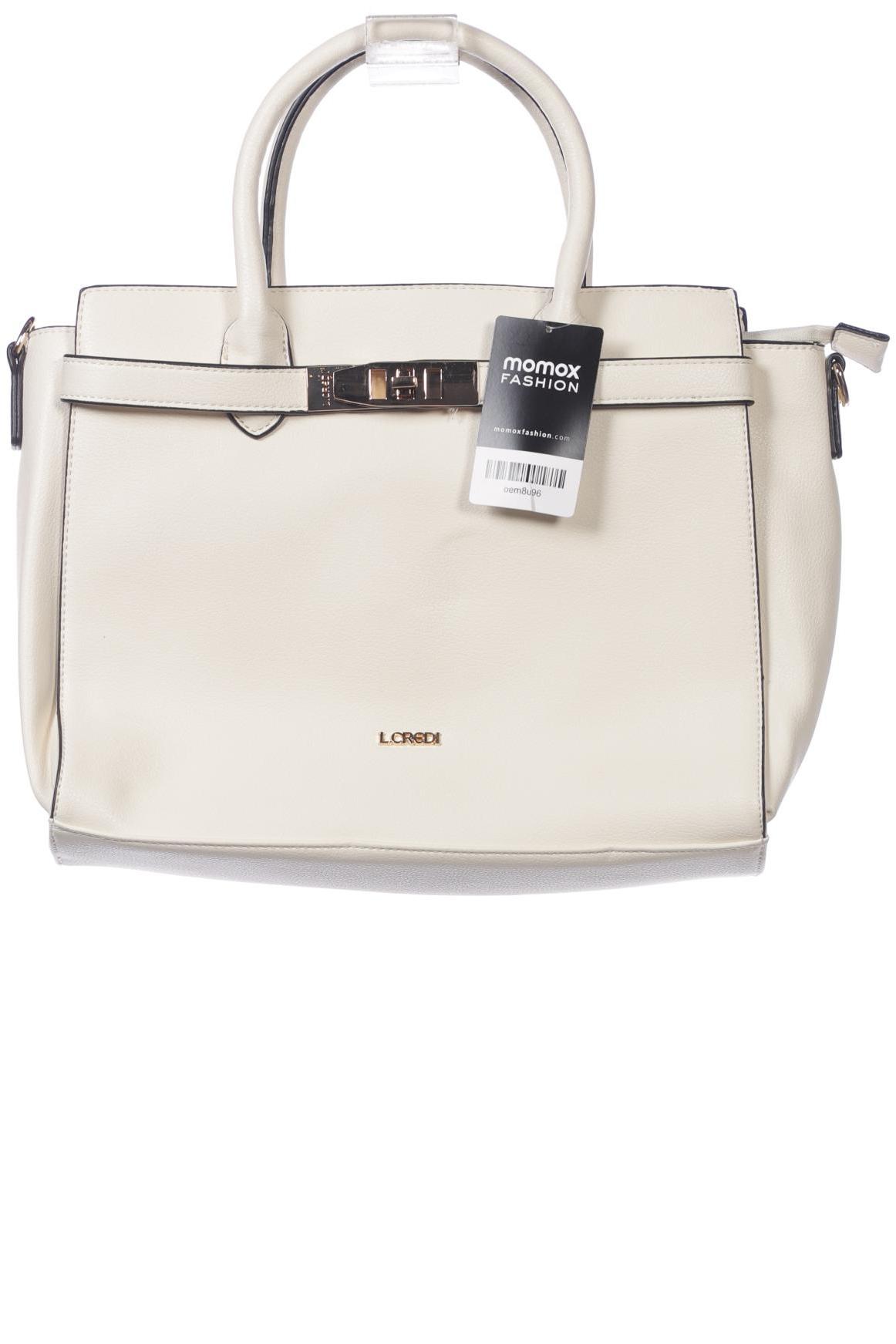 

L.CREDI Damen Handtasche, cremeweiß