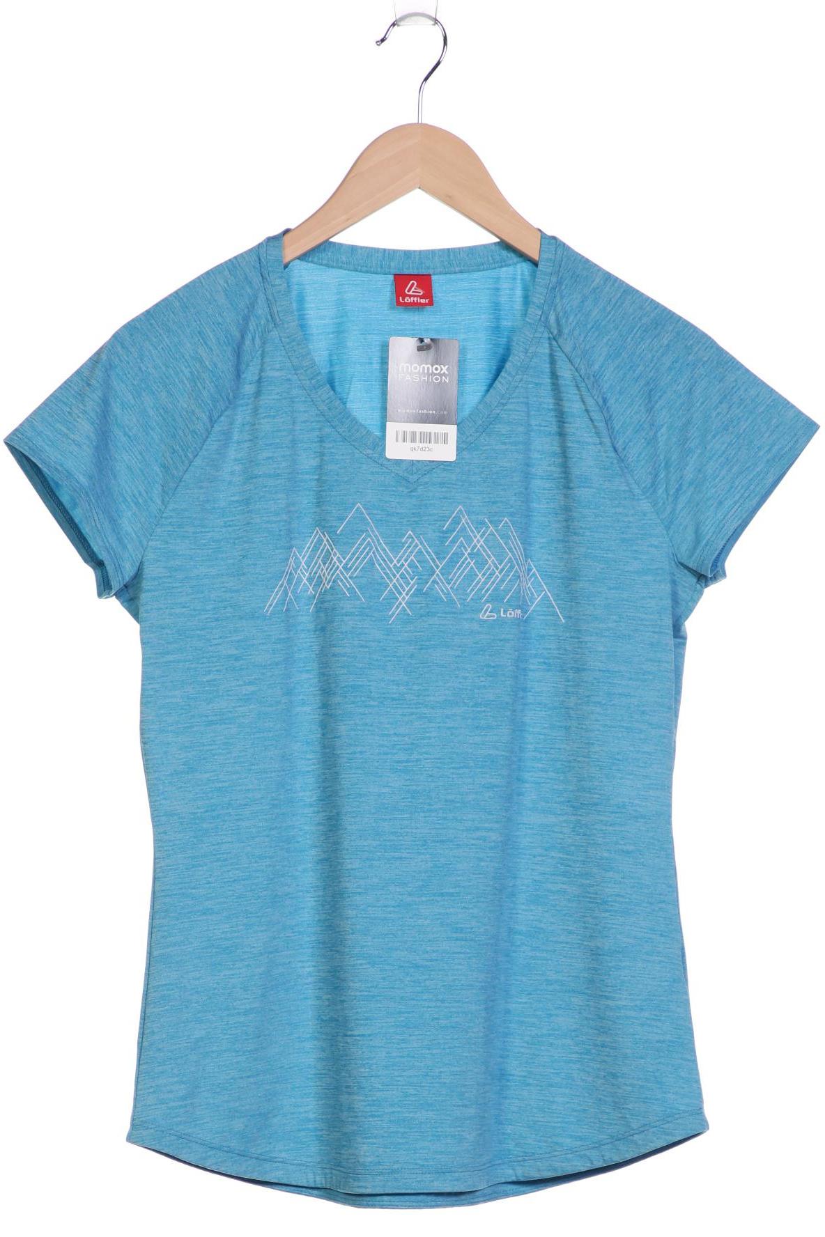 

Löffler Damen T-Shirt, blau, Gr. 38