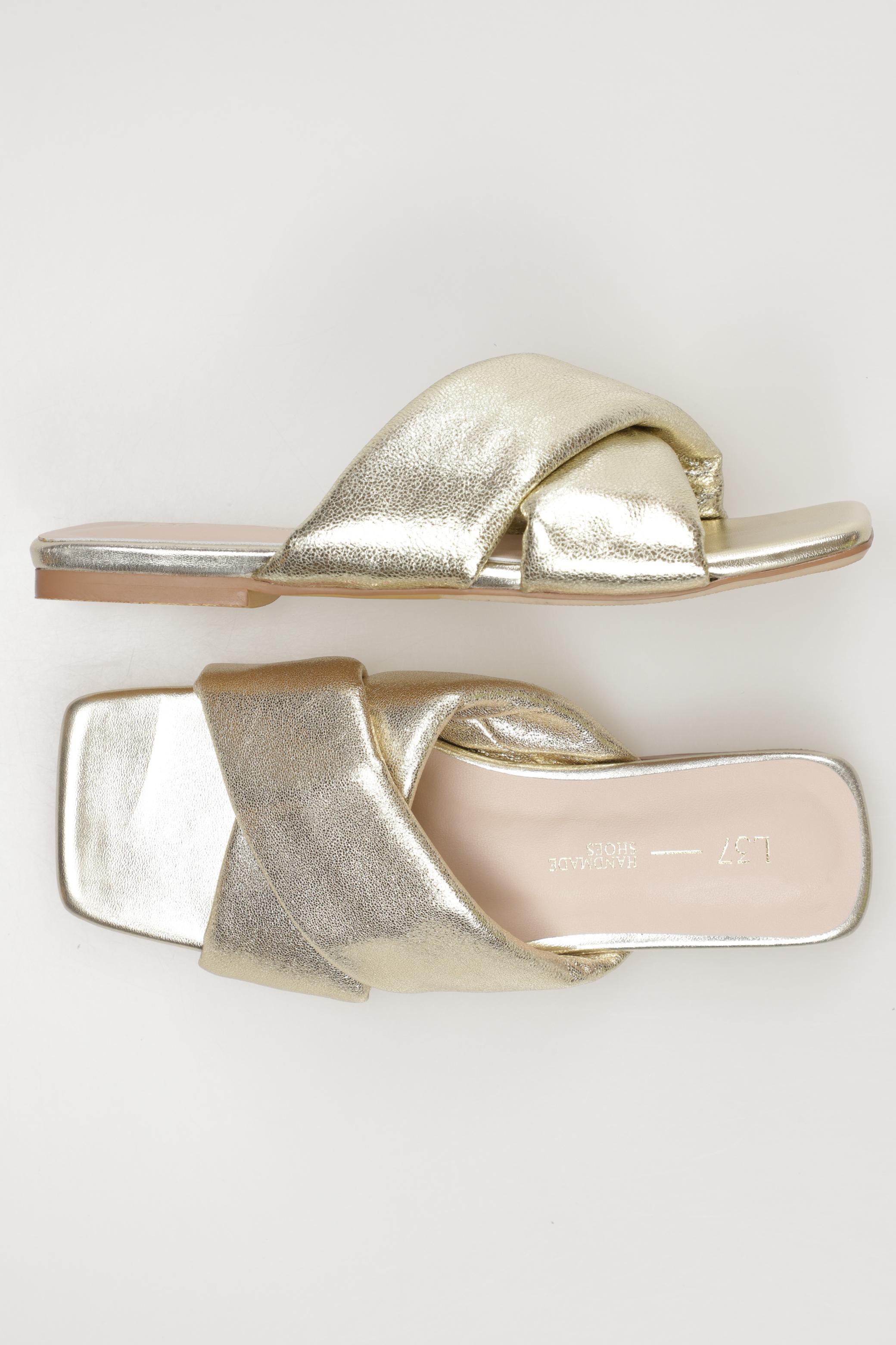 

L37 Damen Sandale, gold, Gr. 35