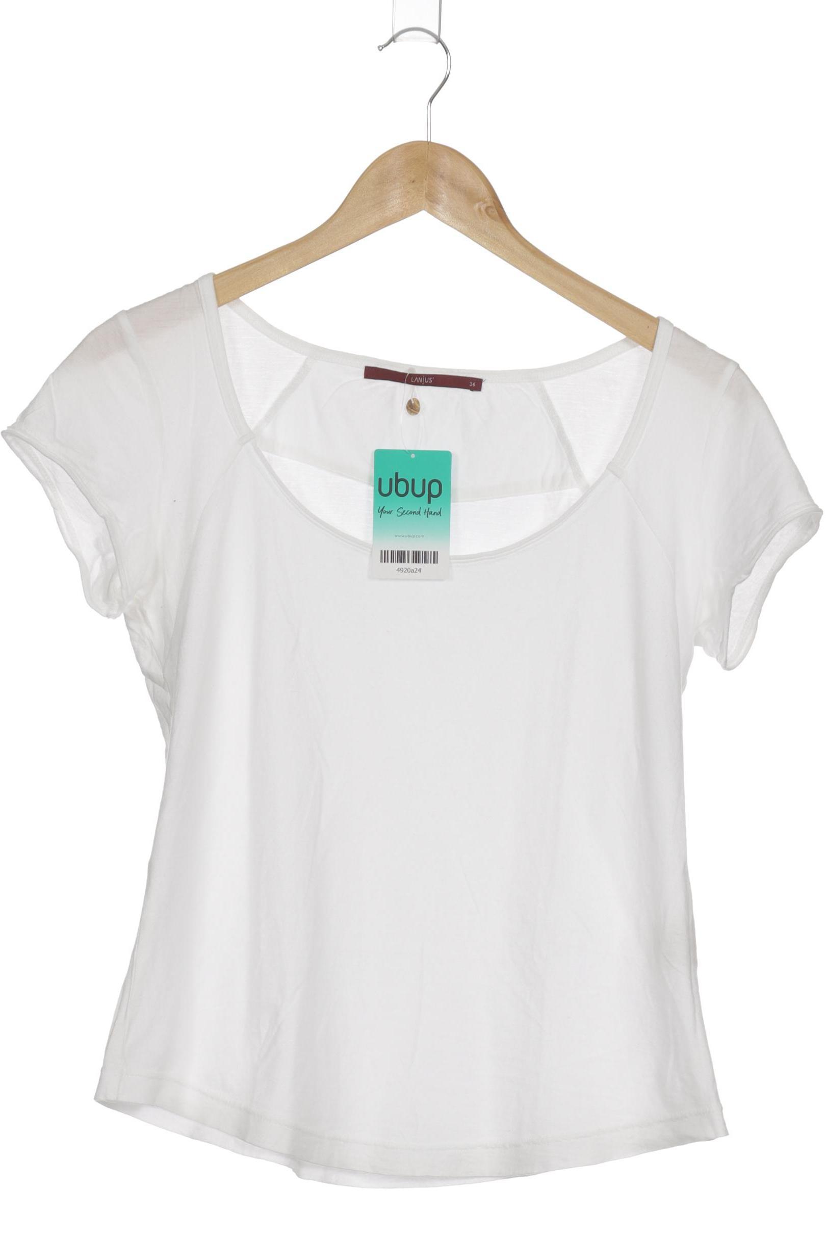 

Lanius Damen T-Shirt, weiß, Gr. 36