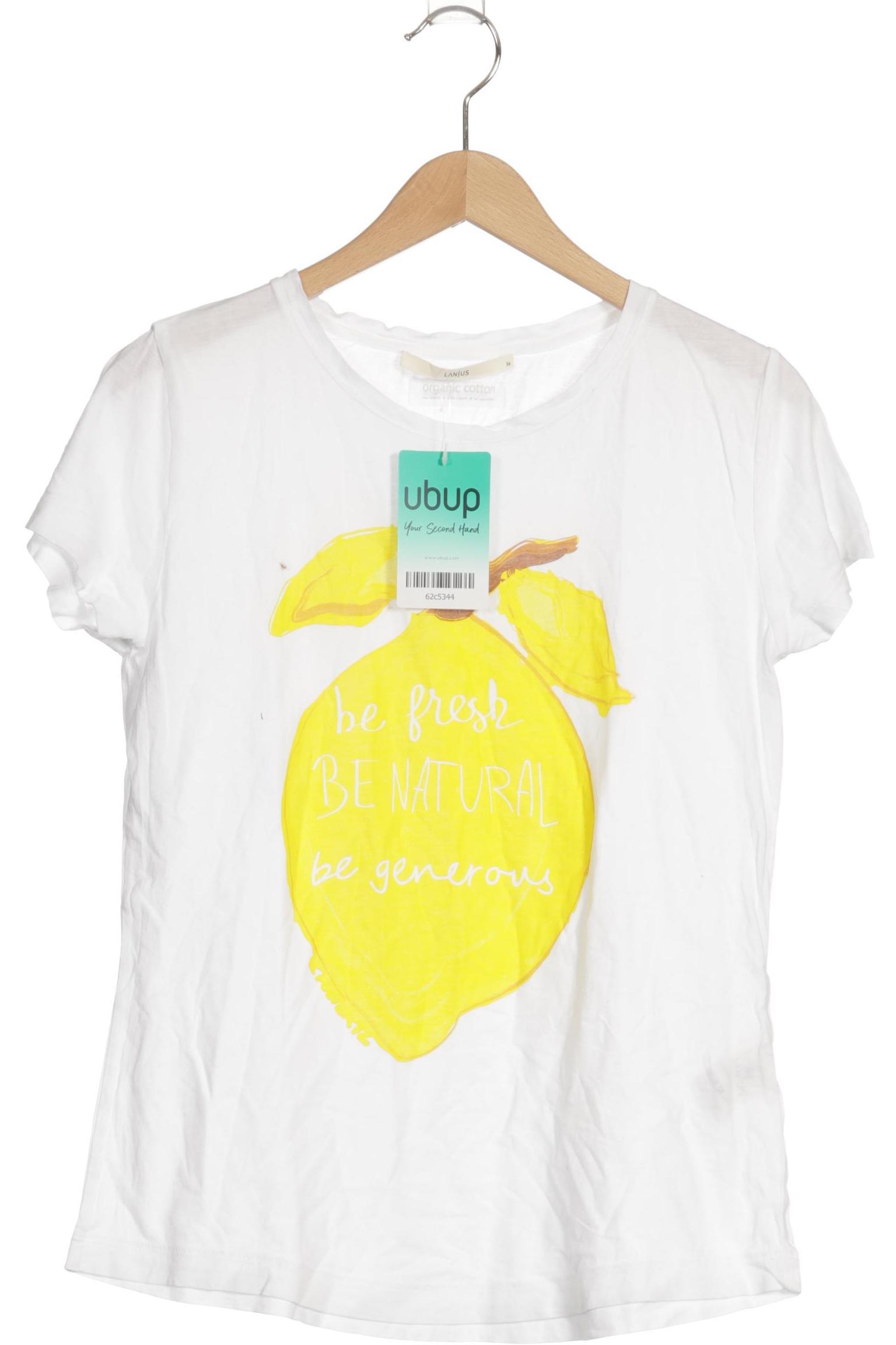 

Lanius Damen T-Shirt, weiß, Gr. 36