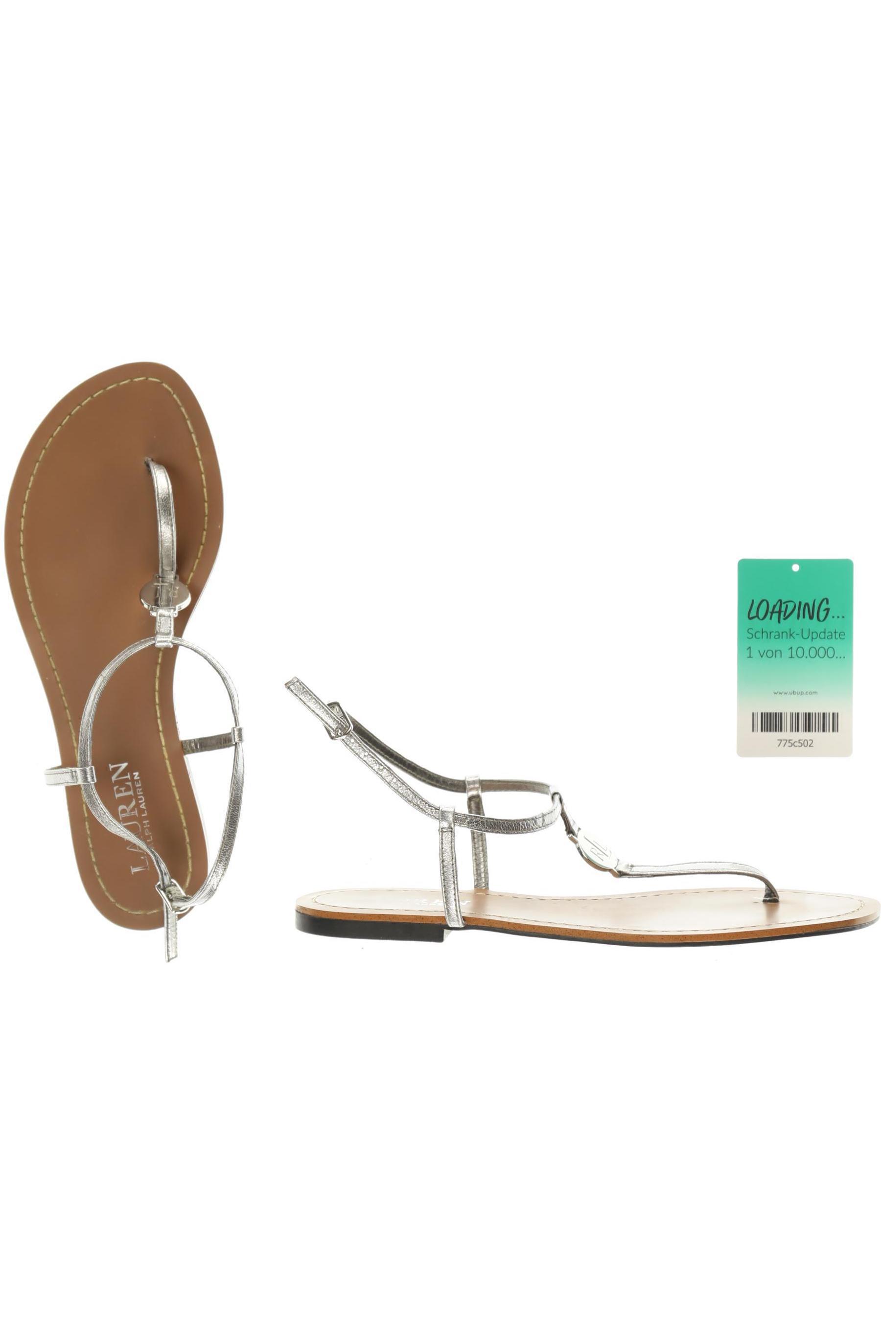 

Lauren Ralph Lauren Damen Sandale, silber, Gr. 6.5