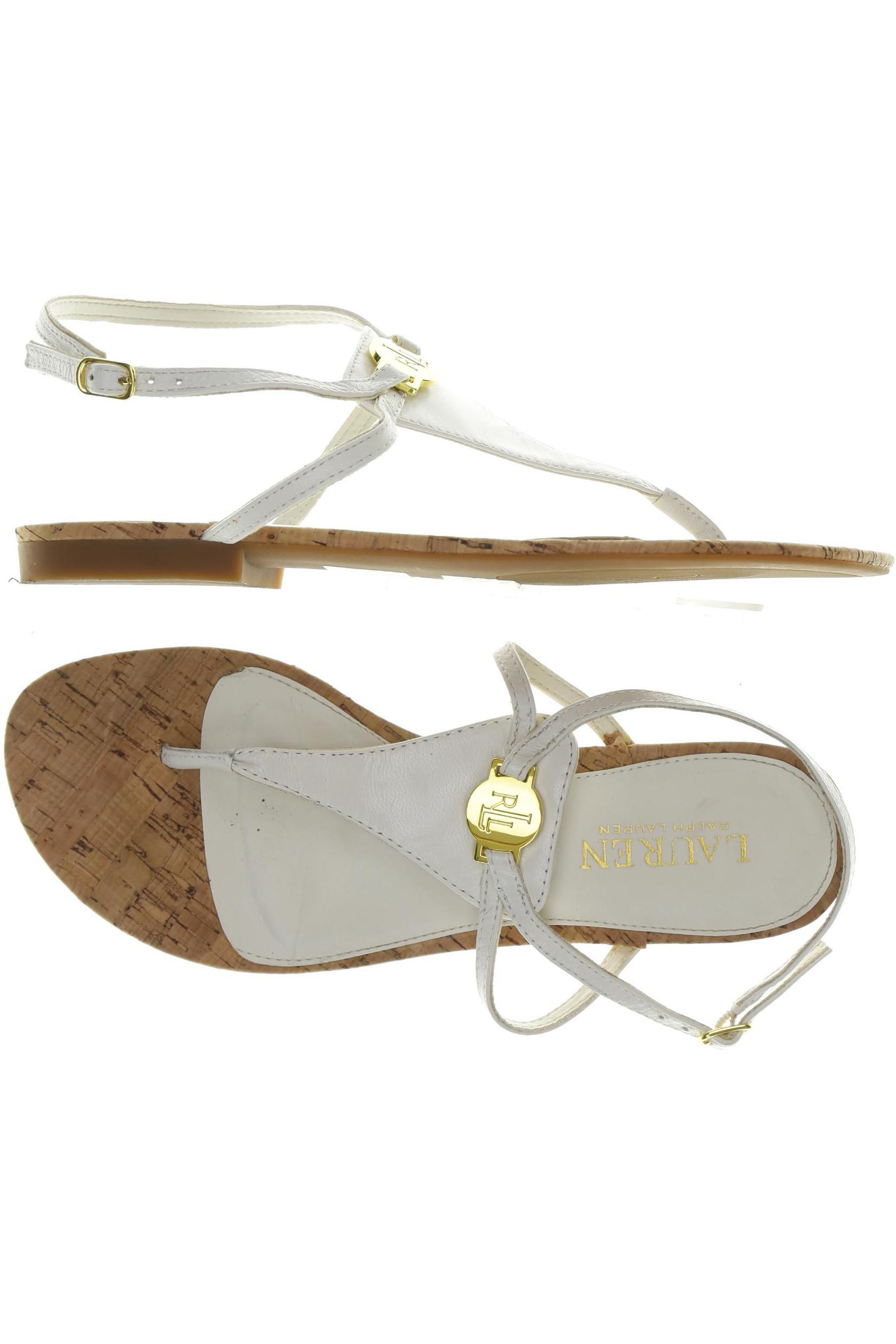 

Lauren Ralph Lauren Damen Sandale, weiß, Gr. 6.5
