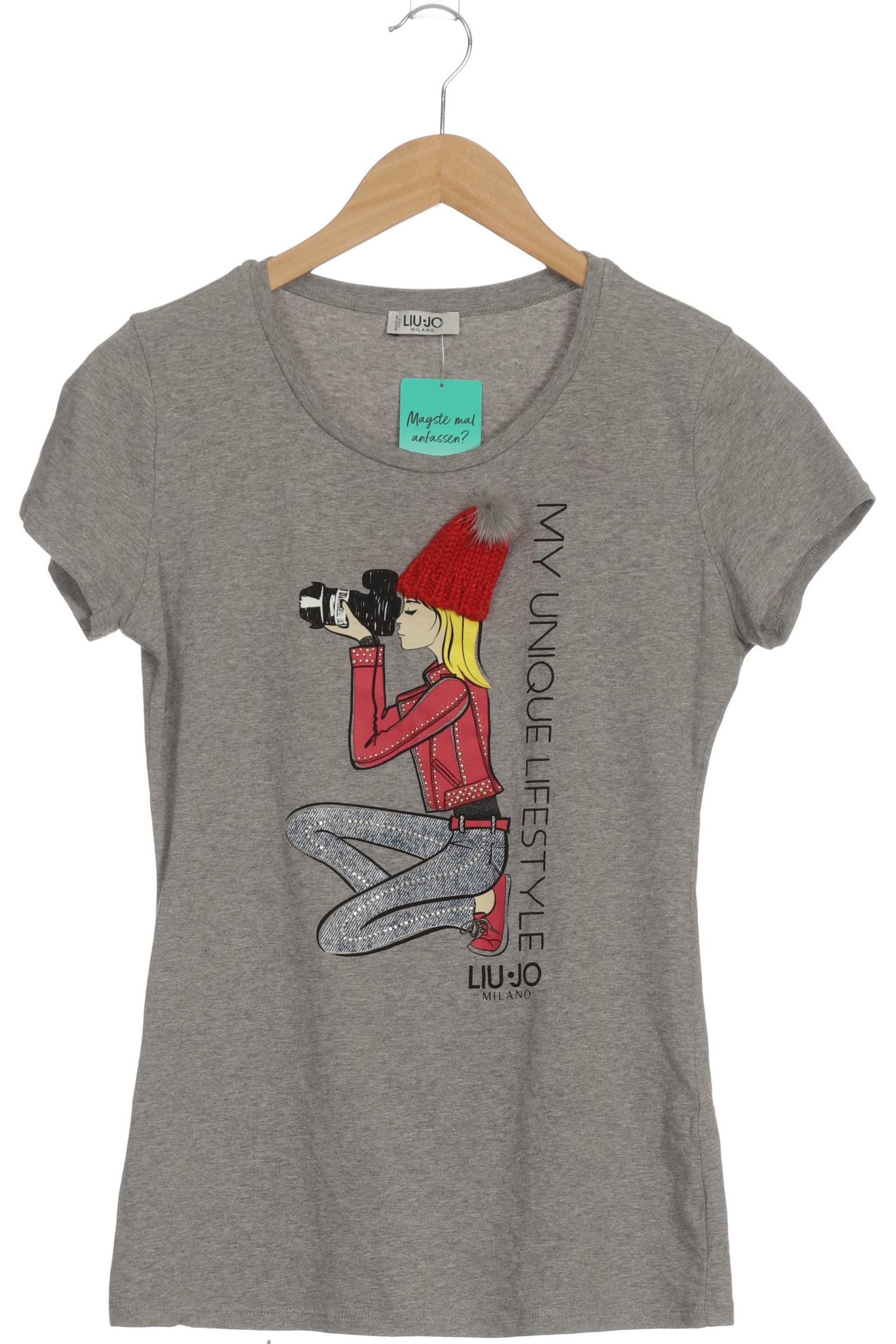 

LIU JO Damen T-Shirt, grau, Gr.
