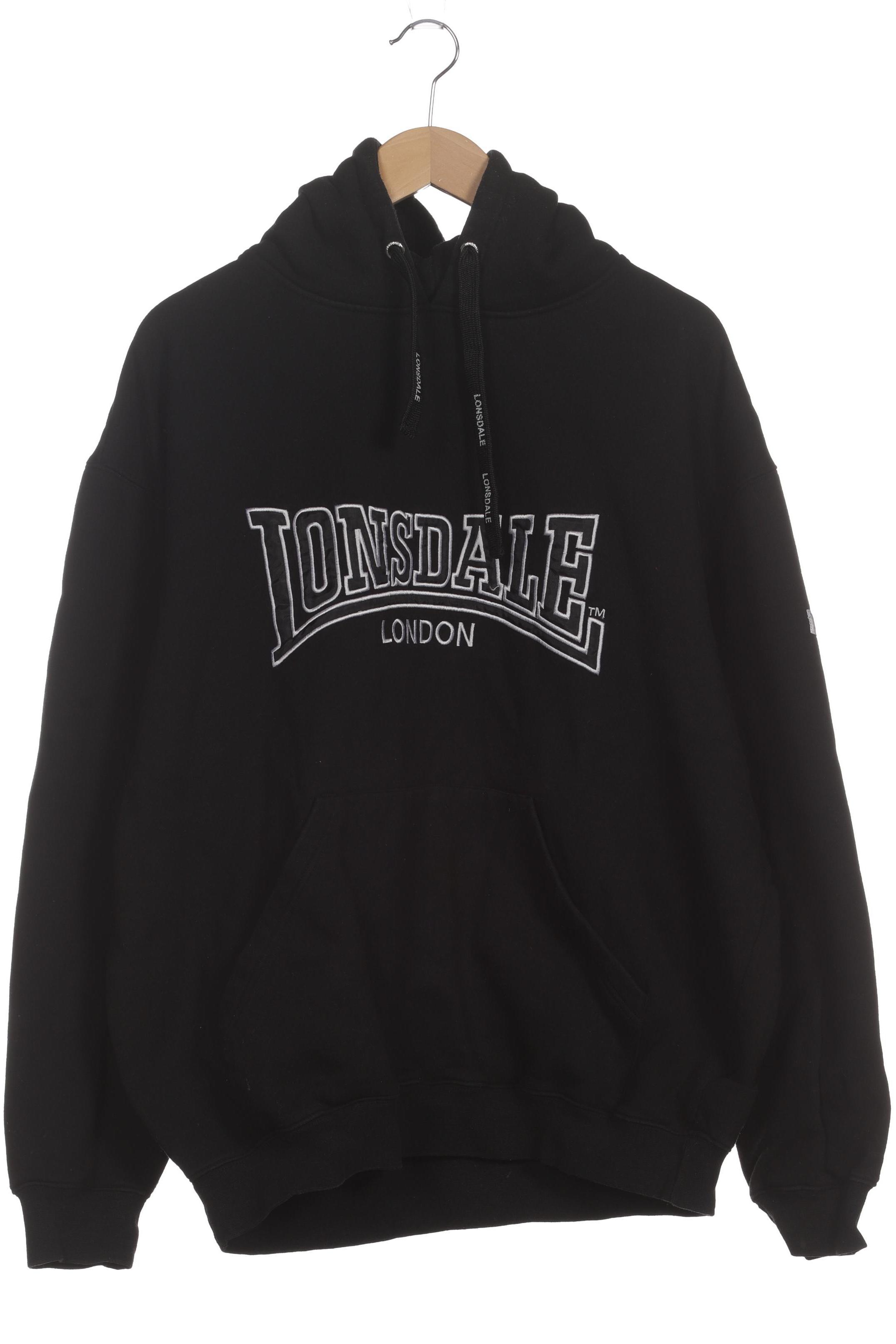 Thumbnail - Lonsdale London Herren Kapuzenpullover, schwarz, Gr.