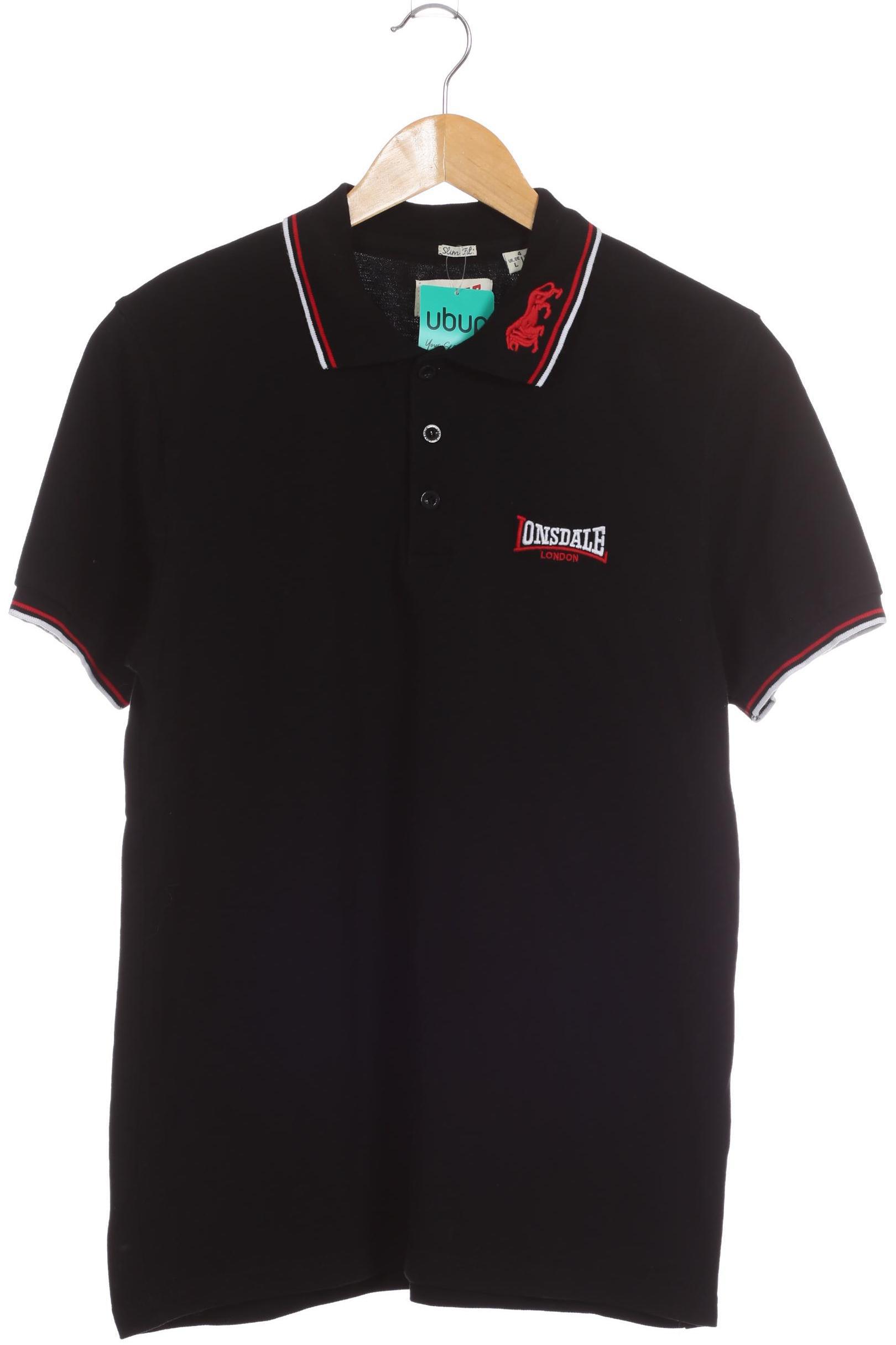 Thumbnail - Lonsdale London Herren Poloshirt, schwarz, Gr.