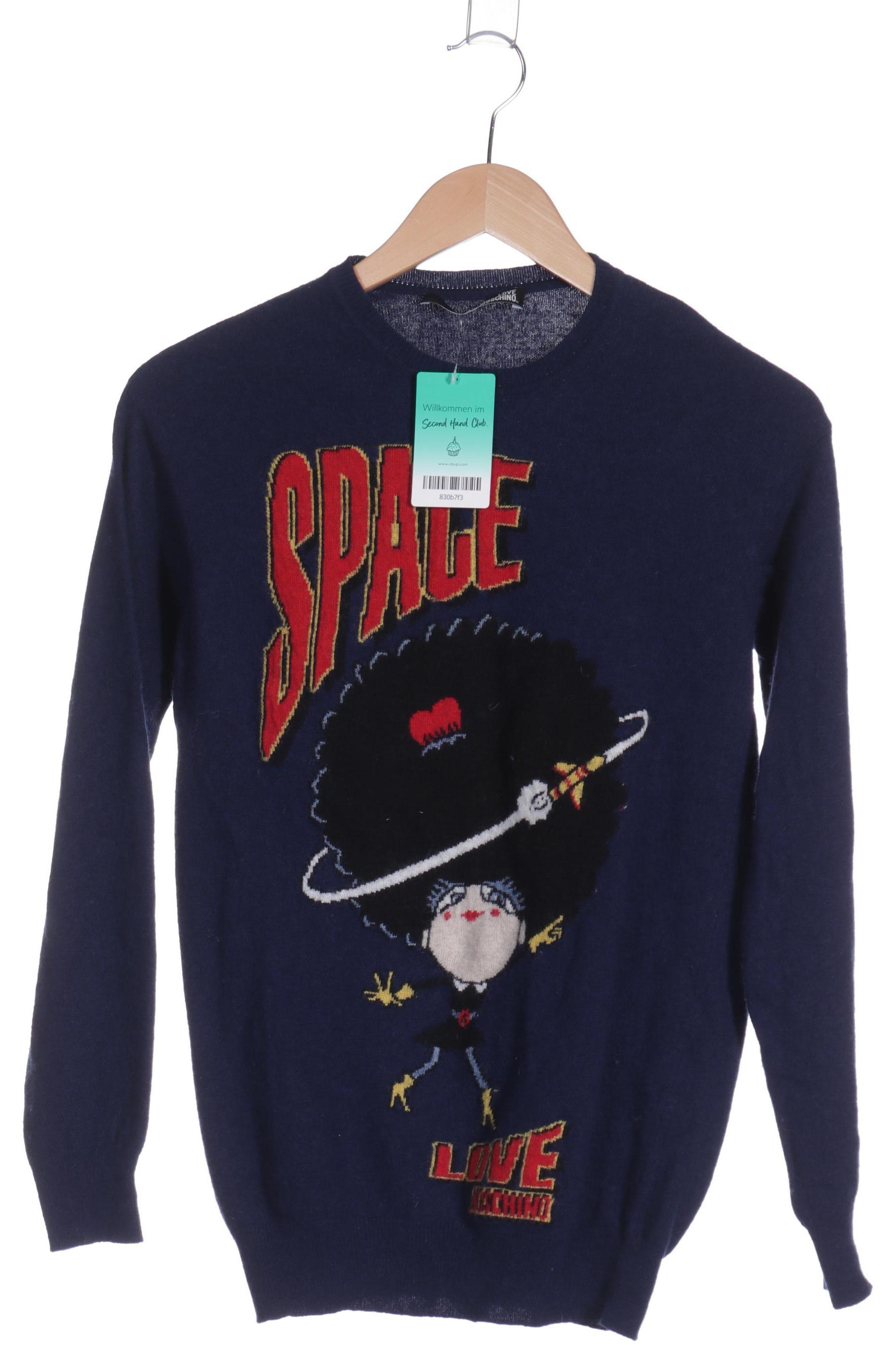 

Love Moschino Damen Pullover, blau, Gr. 36