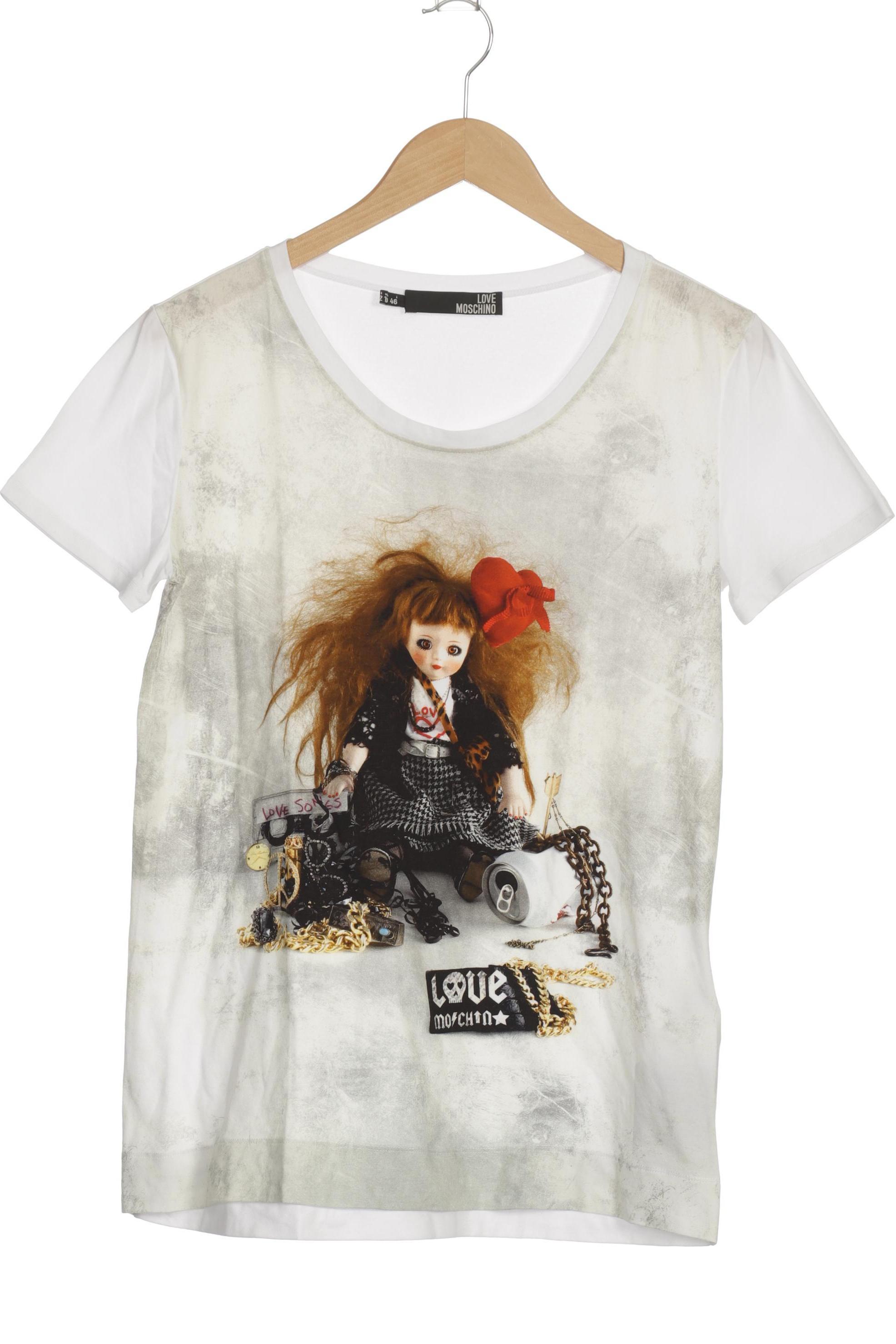 

Love Moschino Damen T-Shirt, weiß, Gr. 42