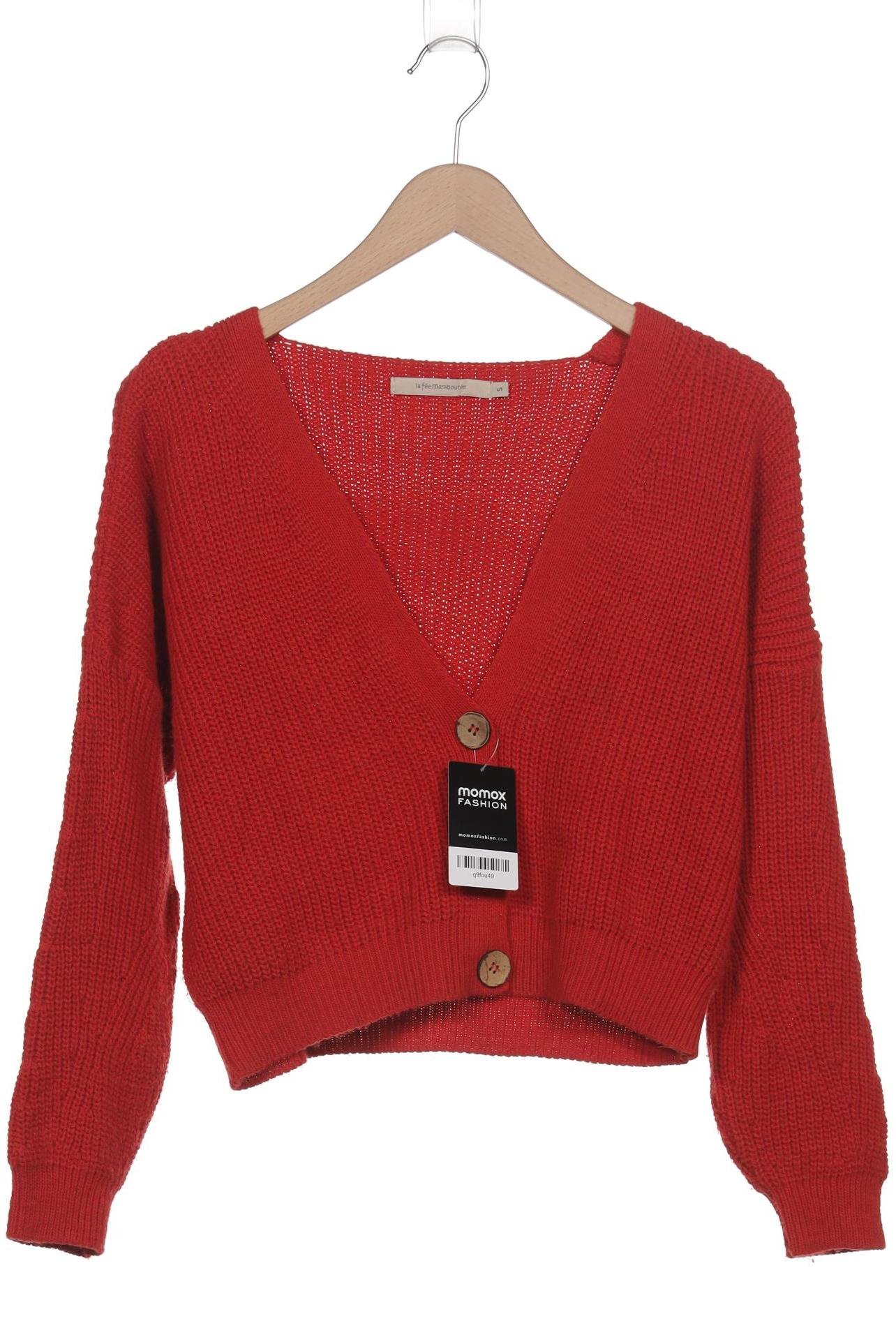 

LA FÉE Maraboutée Damen Strickjacke, rot, Gr. 36