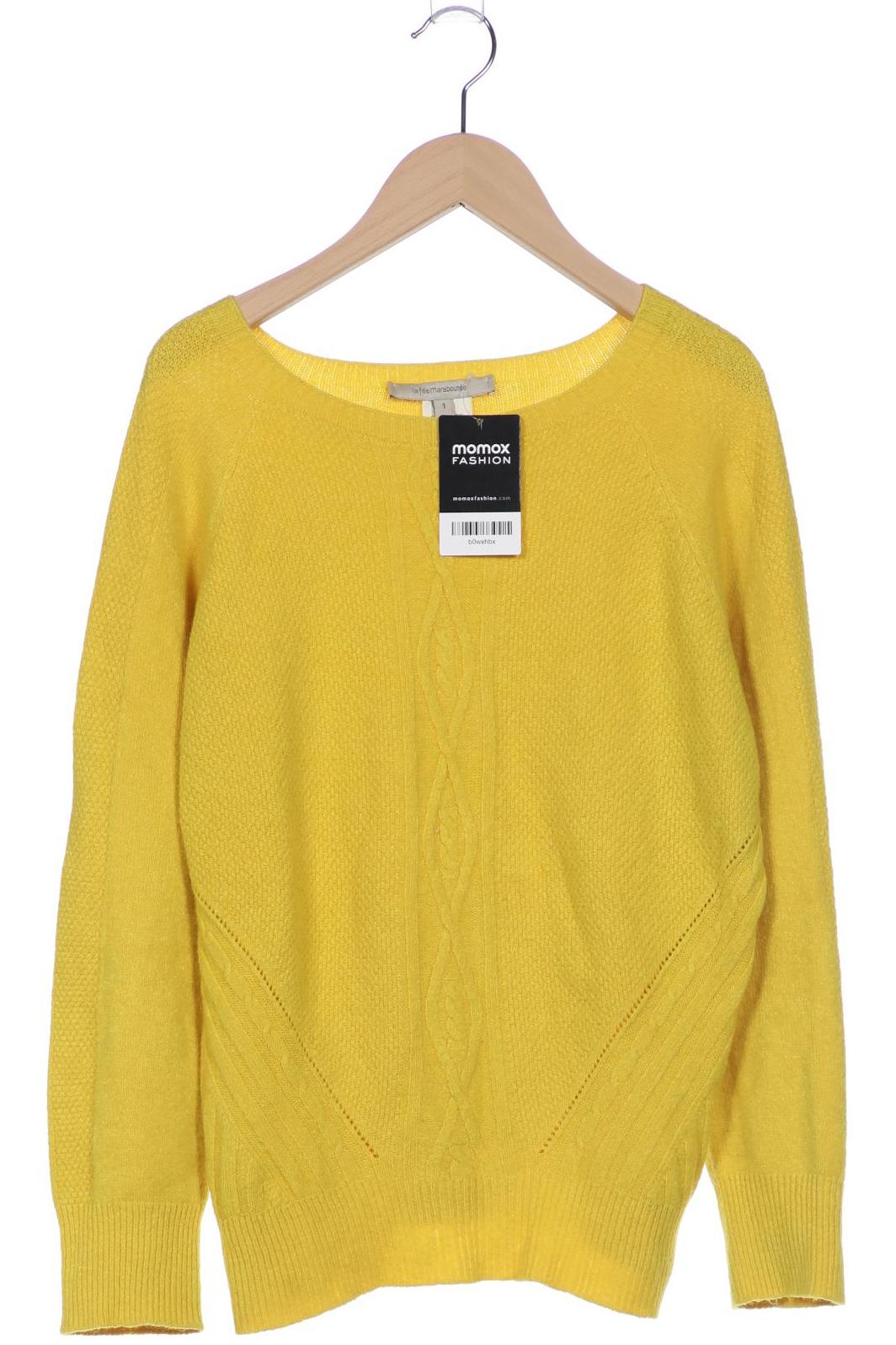 

LA FÉE Maraboutée Damen Pullover, gelb, Gr. 42