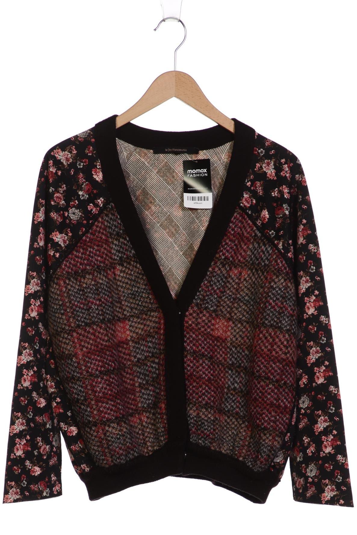 

LA FÉE Maraboutée Damen Strickjacke, schwarz, Gr. 46