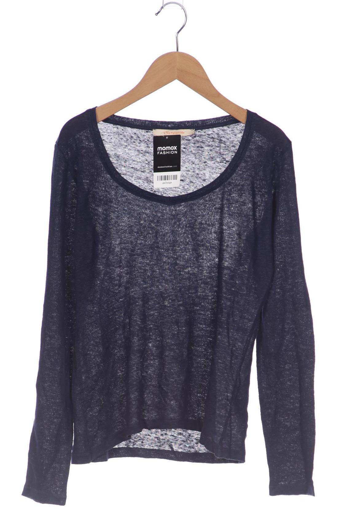 

LA FÉE Maraboutée Damen Langarmshirt, marineblau, Gr. 34