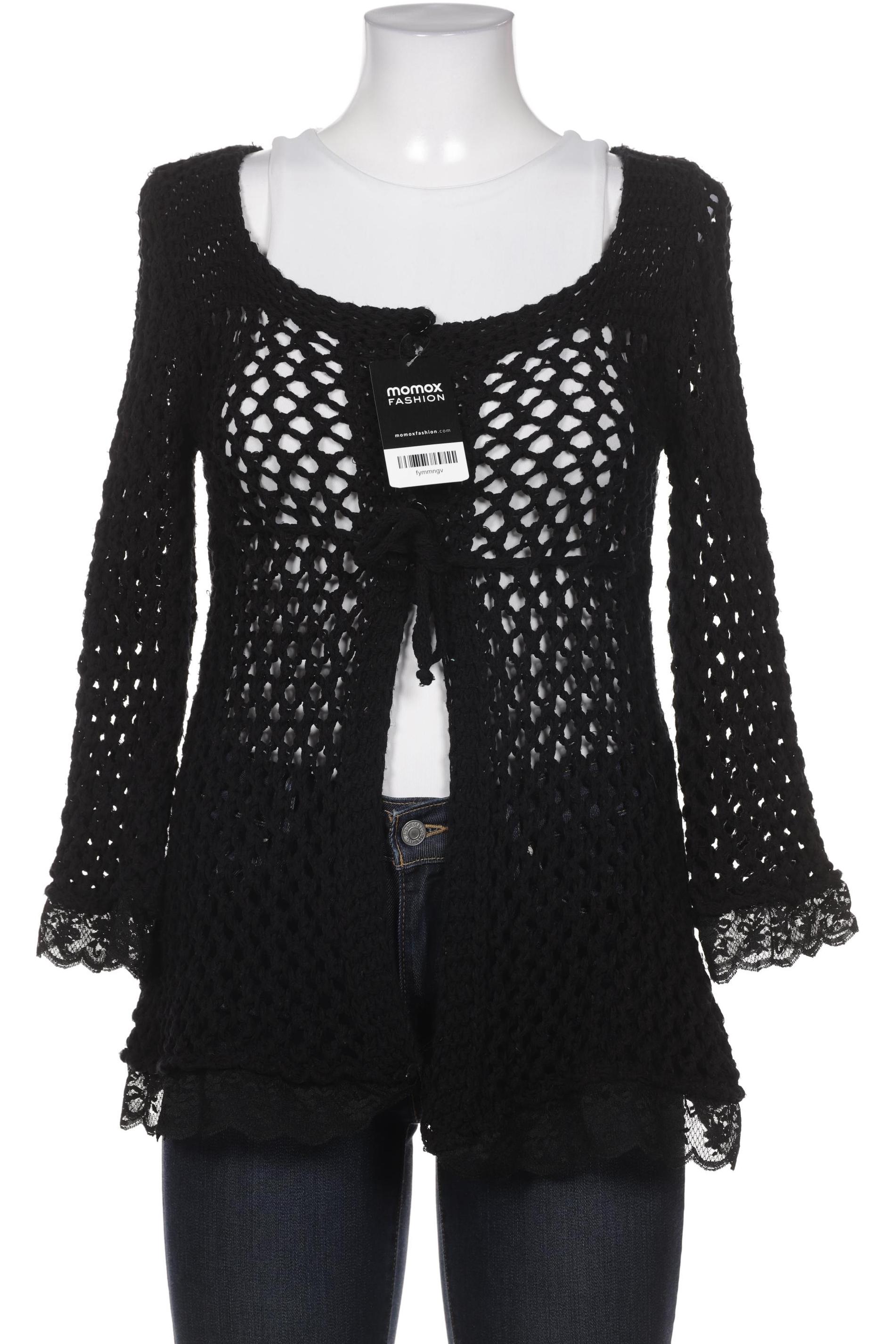 

LA FÉE Maraboutée Damen Strickjacke, schwarz, Gr. 36
