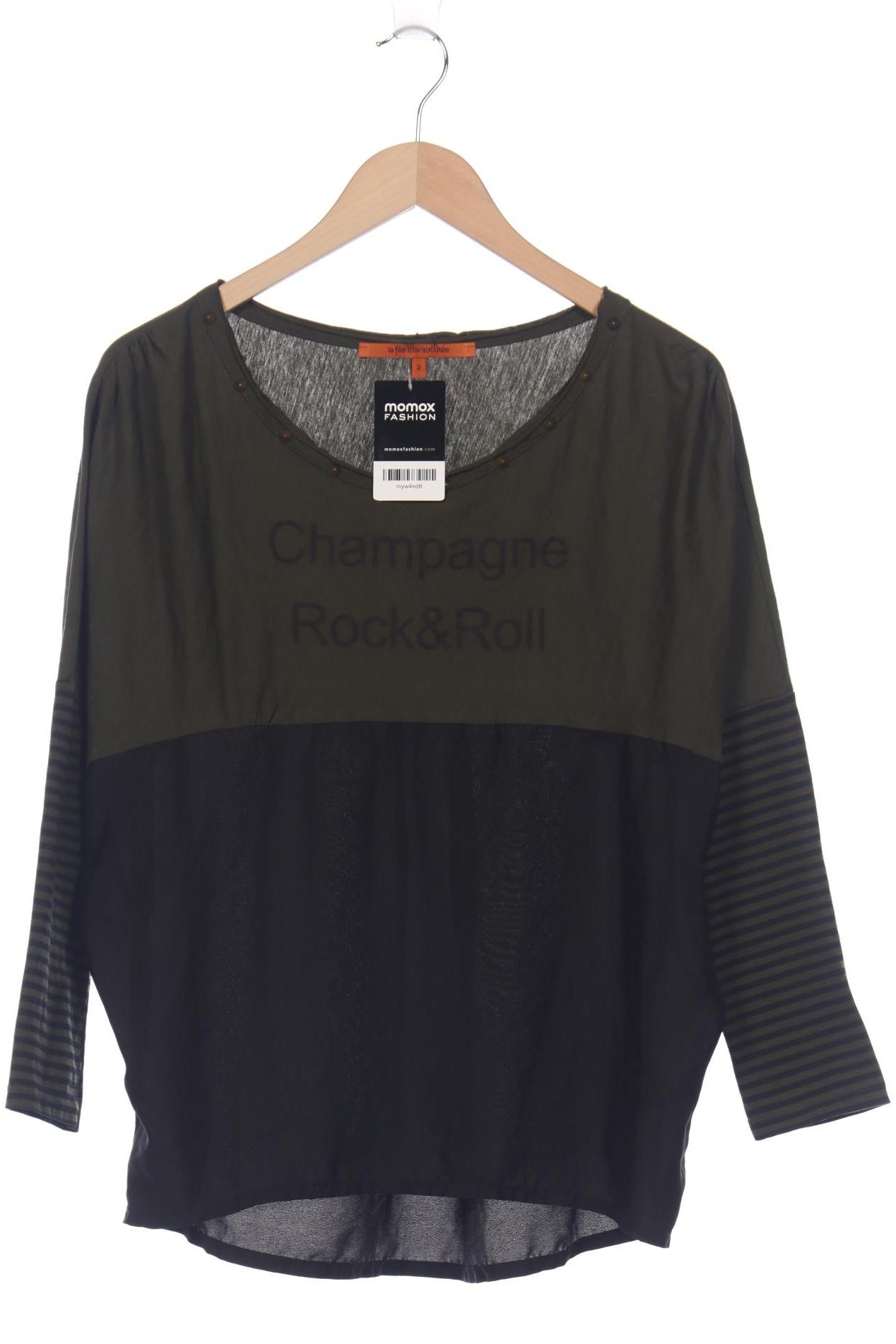 

LA FÉE Maraboutée Damen Langarmshirt, grün, Gr. 36