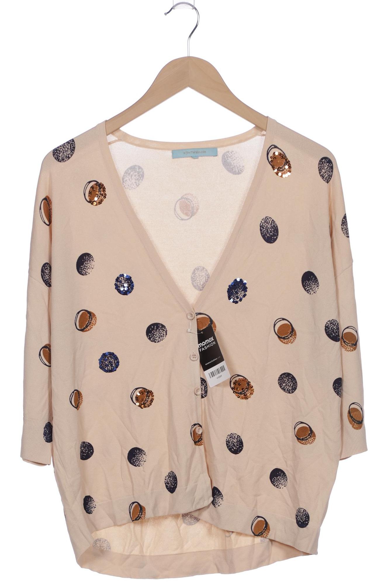 

LA FÉE Maraboutée Damen Strickjacke, beige, Gr. 46