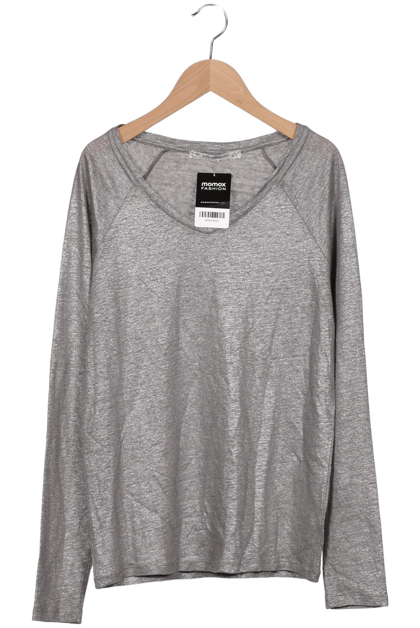 

LA FÉE Maraboutée Damen Langarmshirt, grau, Gr. 38