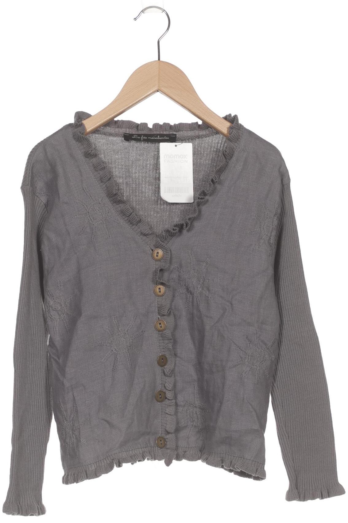 

LA FÉE Maraboutée Damen Strickjacke, grau, Gr. 36